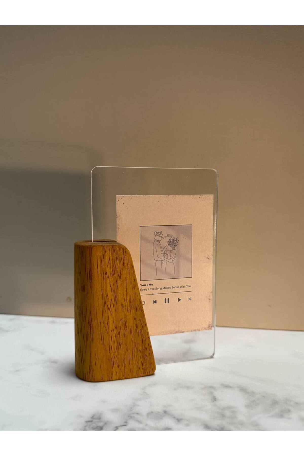NO ON ATÖLYE-Solid Handmade Ireko Wood Plexiglass Frame (Frame Is Sent Empty) 6