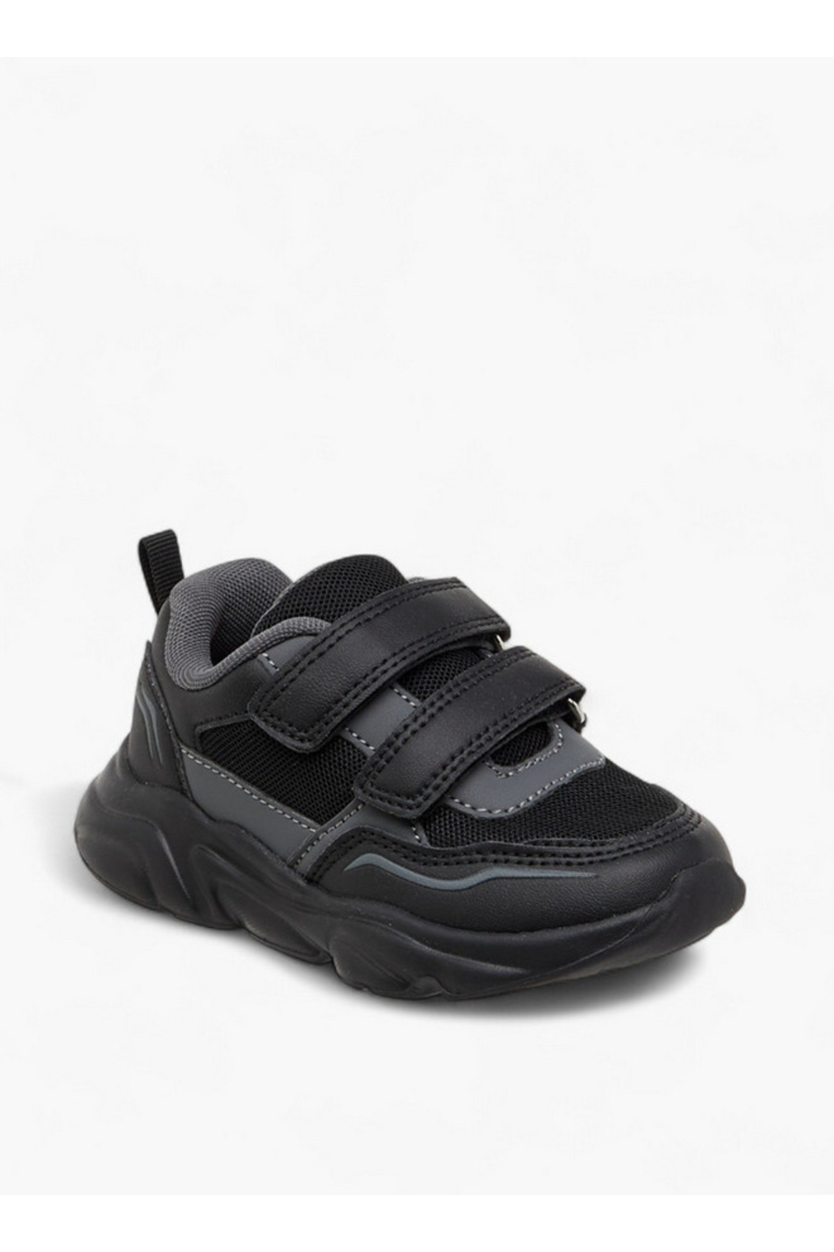LBL by Shoexpress-Mesh Textured Sneakers with Hook and Loop Closure 2