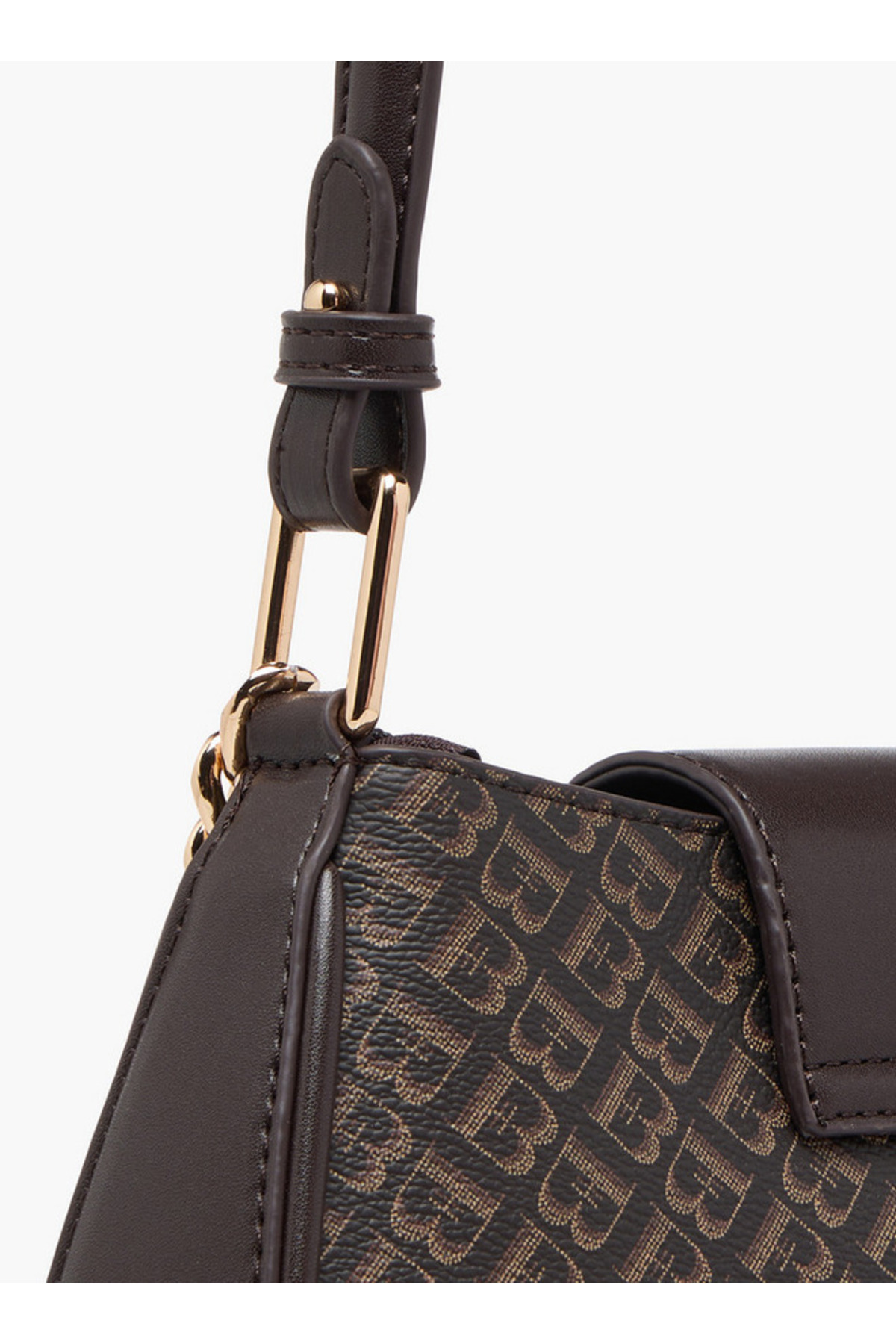 Flora Bella by Shoexpress-Monogram Print Shoulder Bag with Strap Handle and Flap Closure 6