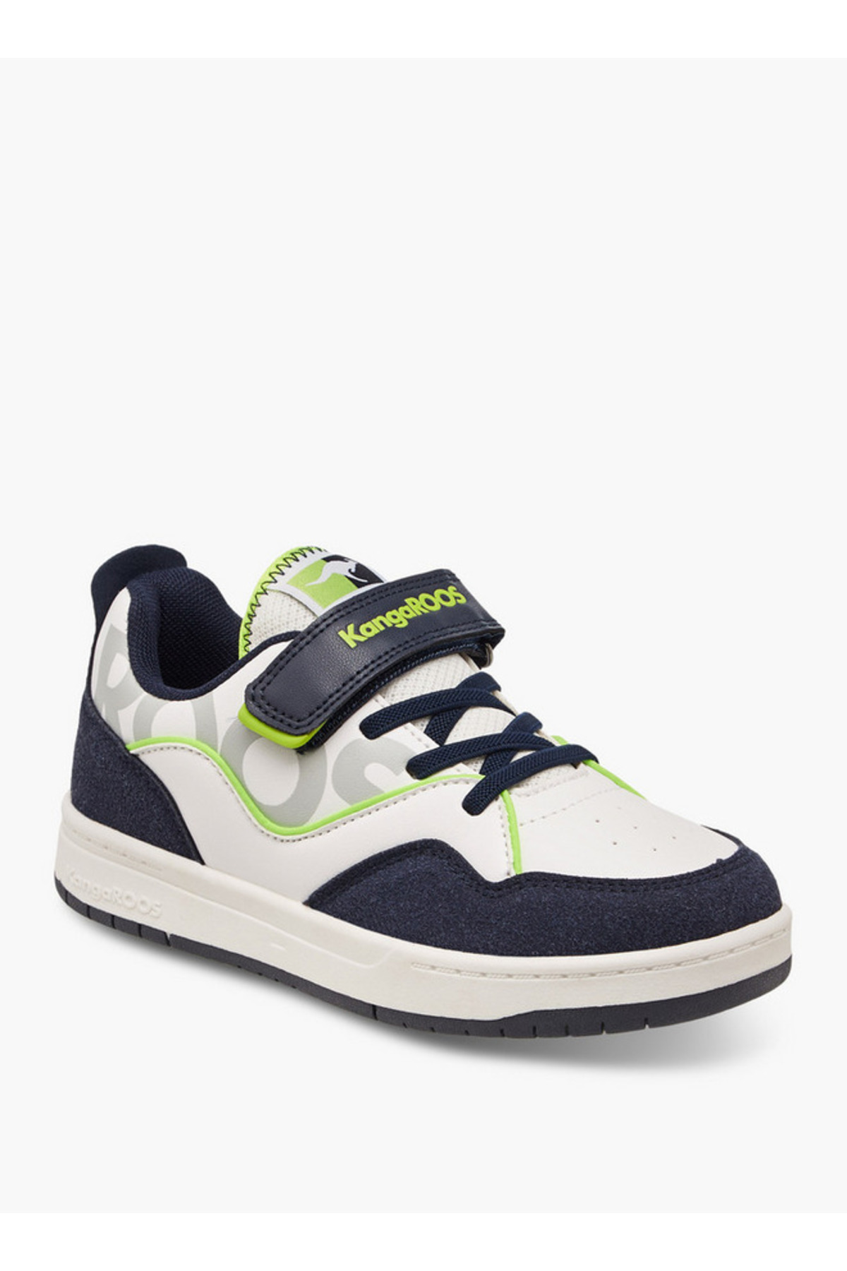 Kangaroos-Boys' Panelled Sneakers with Hook and Loop Closure 2