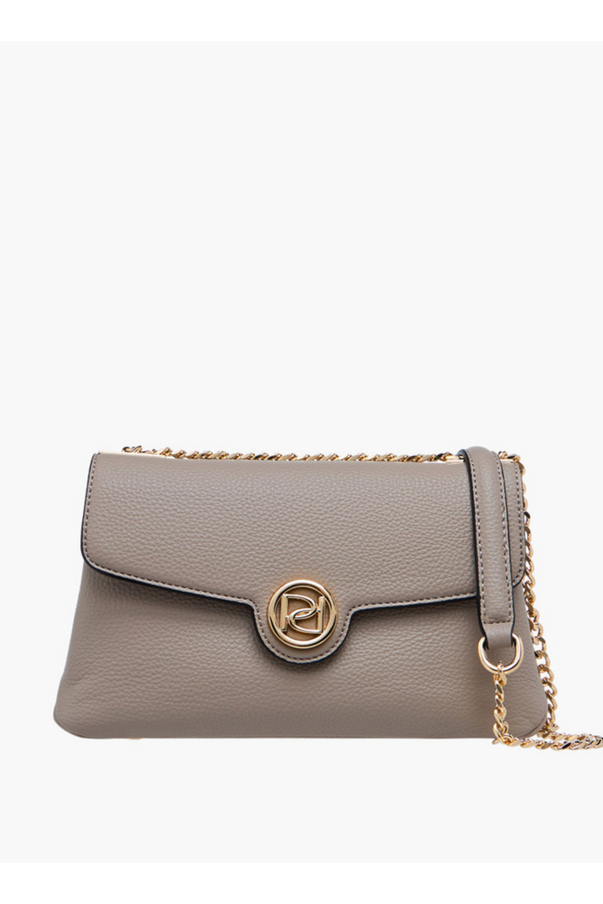 Paprika-Textured Crossbody Bag with Chain Strap 1