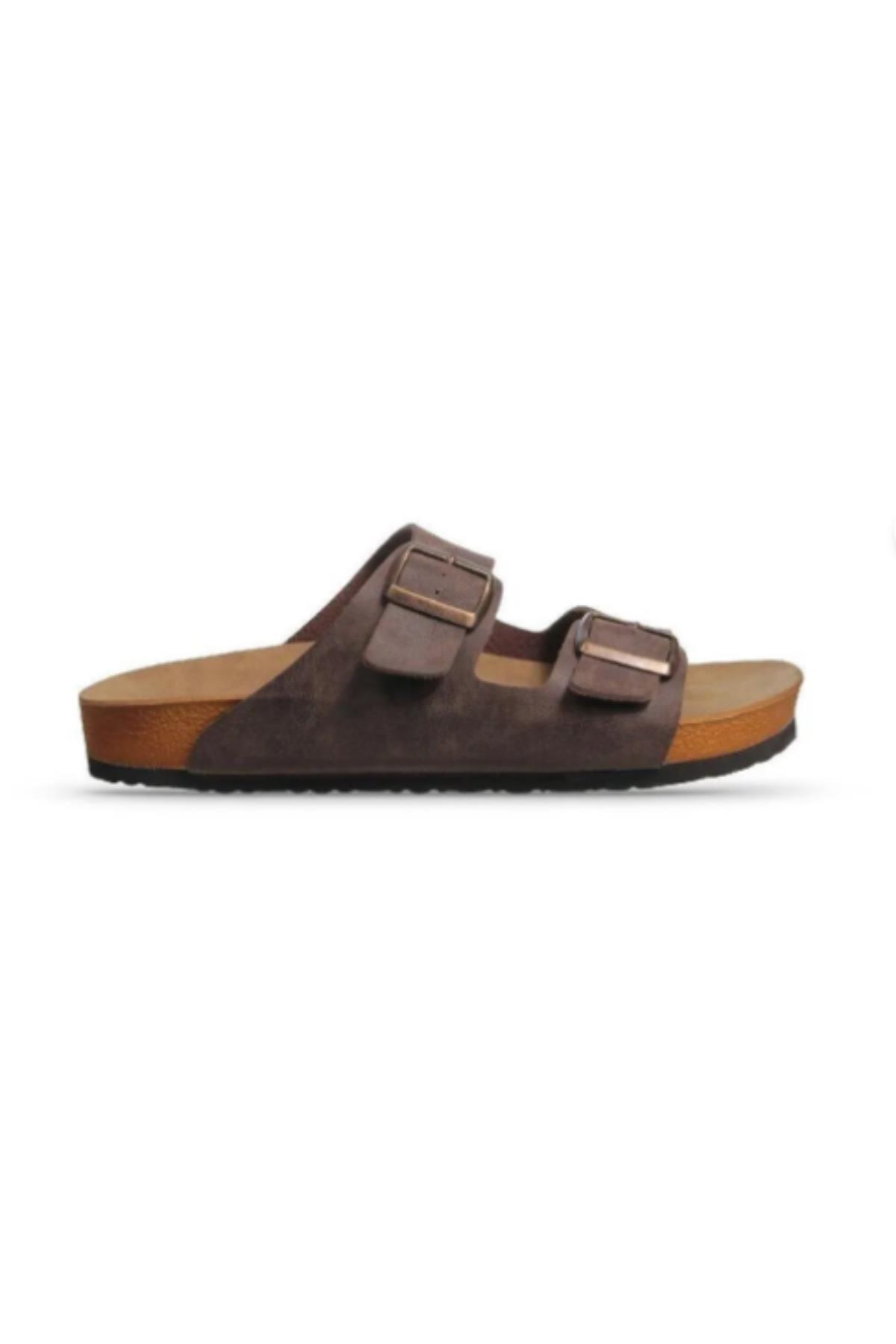 Neon Shoes Madrid Unisex Ortopedik Tabanlı Terlik Çift Bantlı Tokalı Günlük Rahat Ev & Dışarı Terliği görsel 4