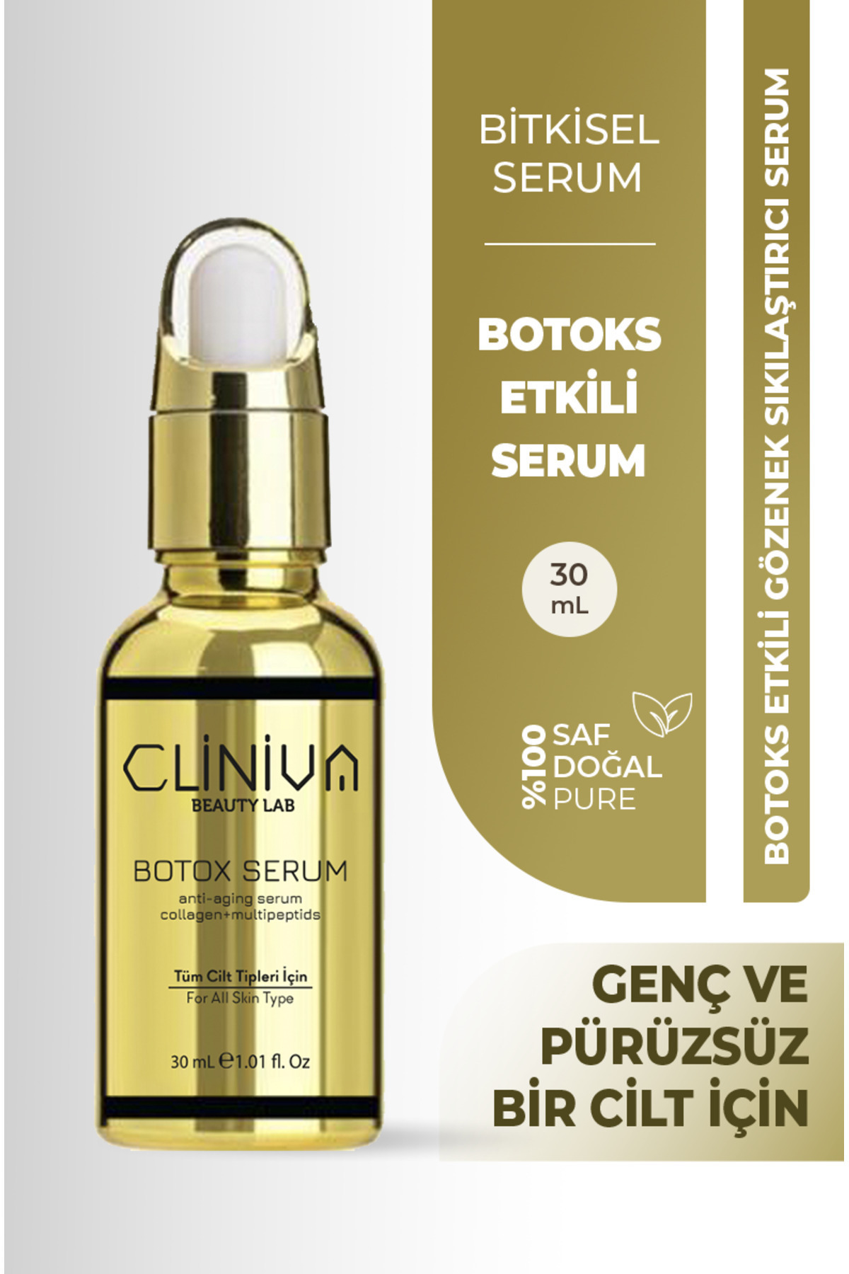 Botoks Etkili Gözenek Sıkılaştırıcı Serum 30ml Gold Seri
