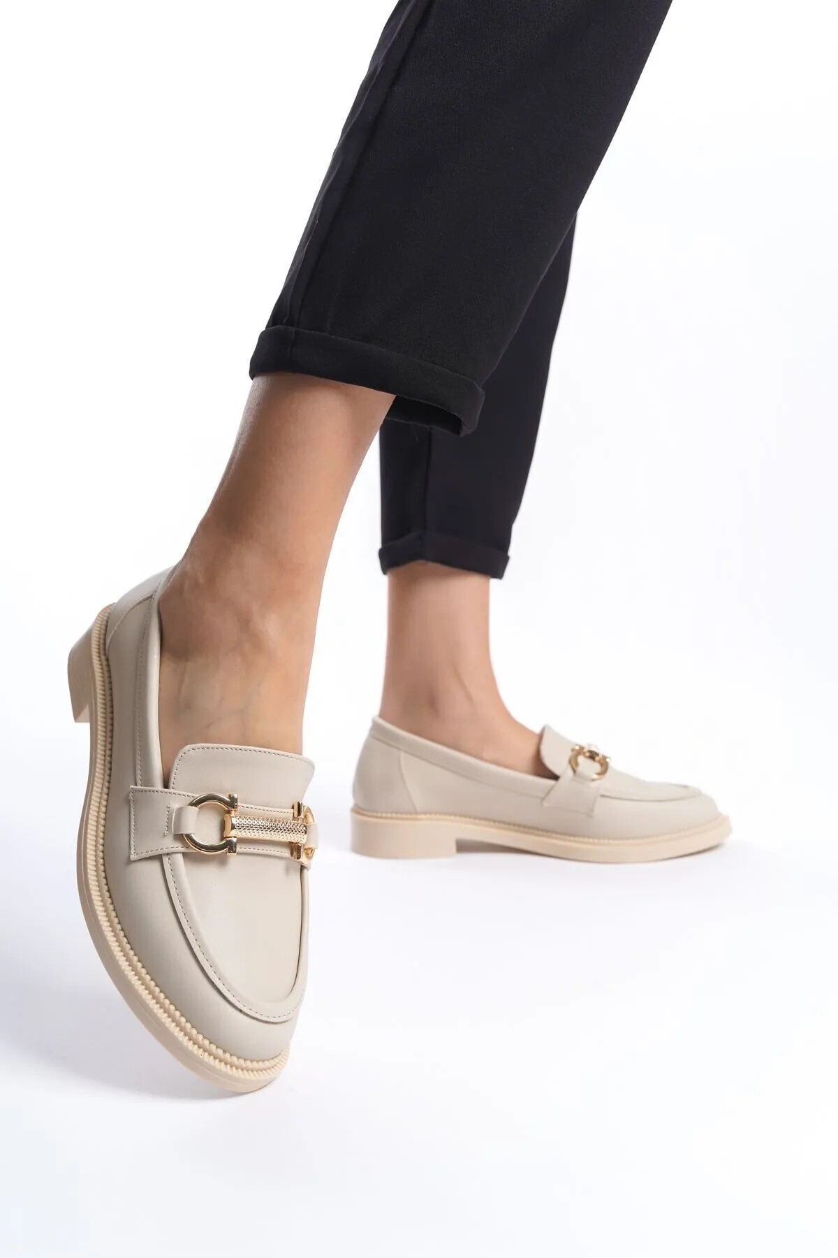 SH SİLVER MODA  Kadın Loafer Makosen Casual Tokalı Günlük Ayakkabı Şık ve rahat - Görsel 2