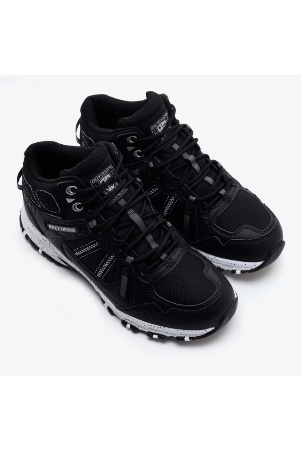 SKECHERS Hillcrest-Bound Peak 180021 Watherproof Outdoor Unisex Bot SİYAH-BEYAZ görsel 5
