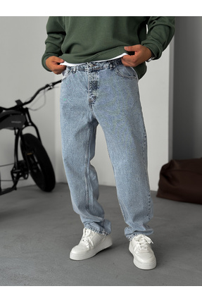 BYBASICMAN Açık Mavi Baggy Jean KE-250