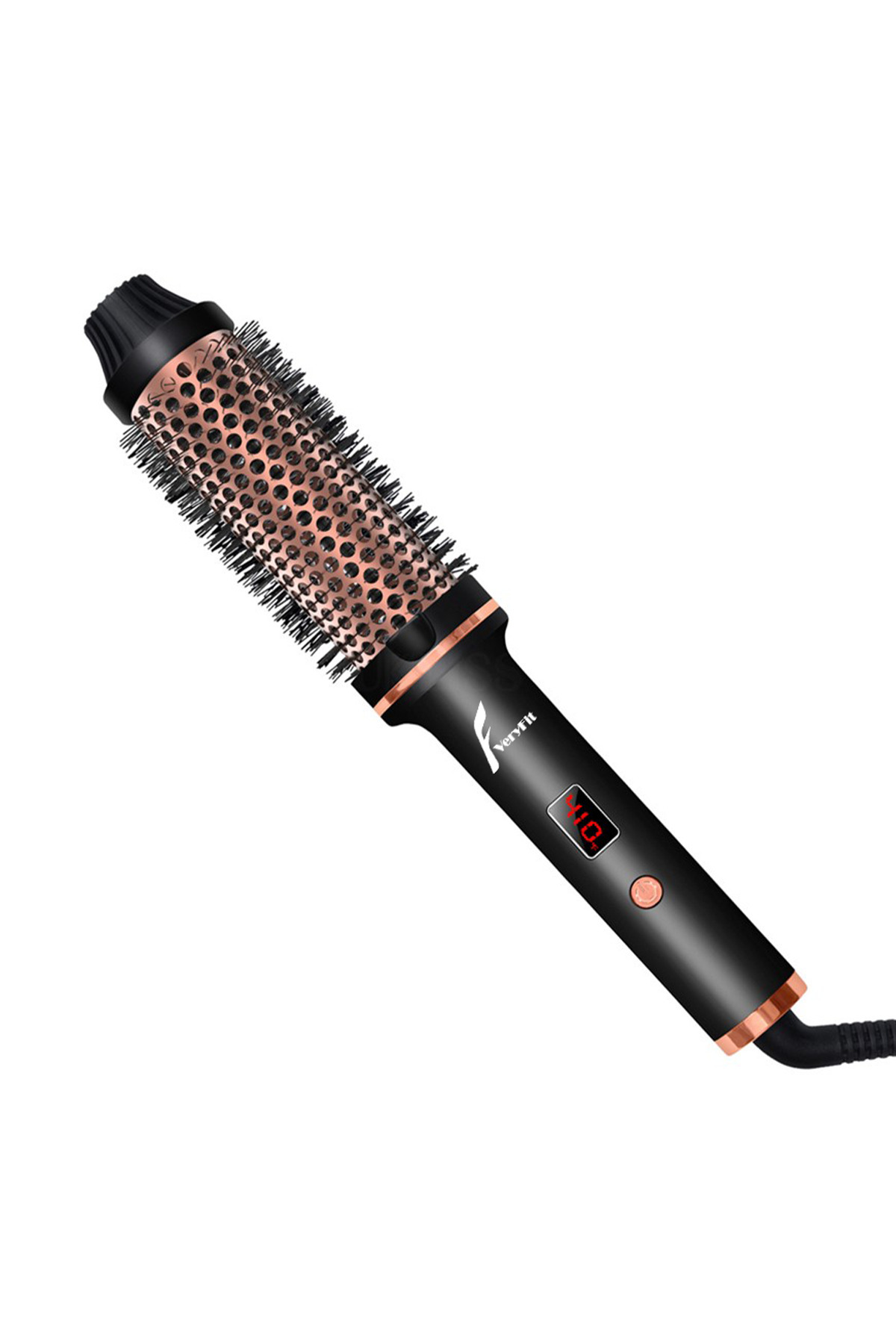 VERYFİT-38 mm Dual Ptc 3 in 1 Lcd Display Ionic Thermal Brush Hair Styler - Straightener Comb 1