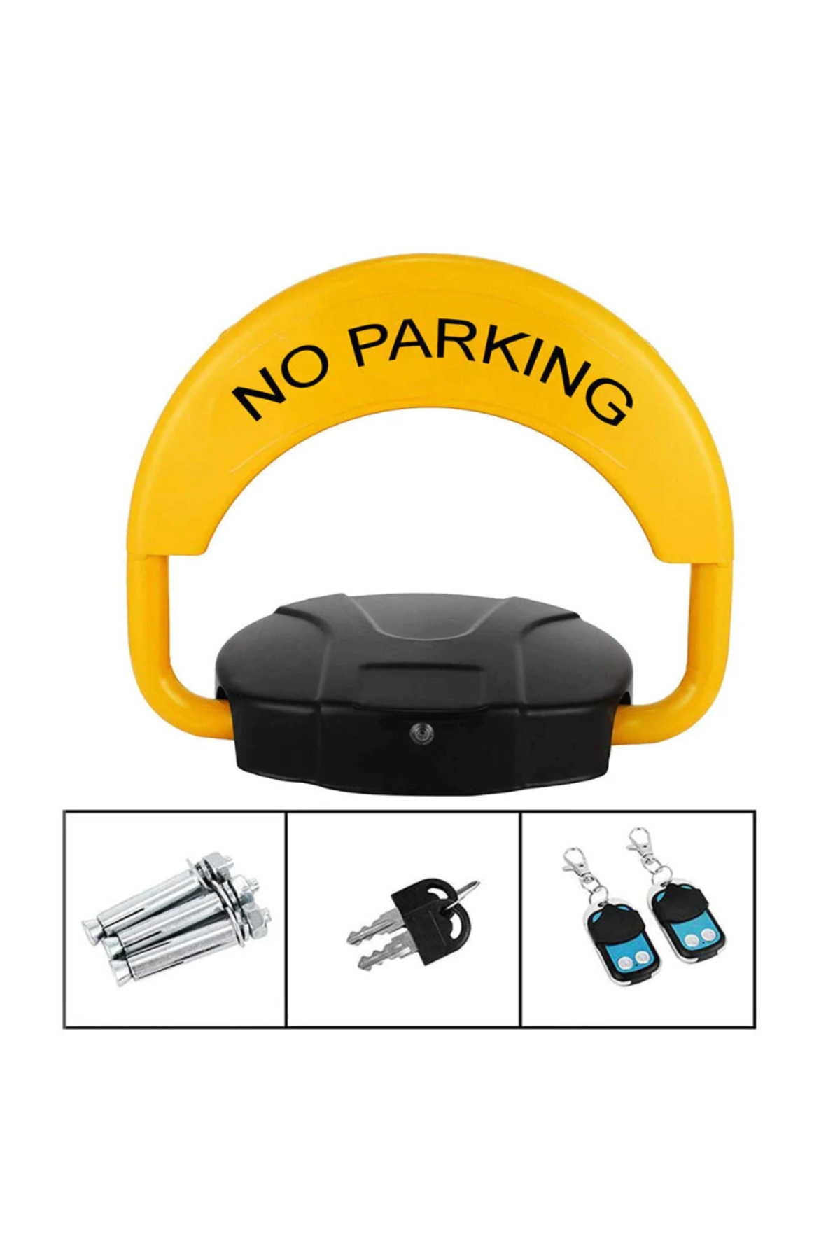 barste-Automatic parking space blocker, 2 remote controls, alarm, supports 2 tons 3