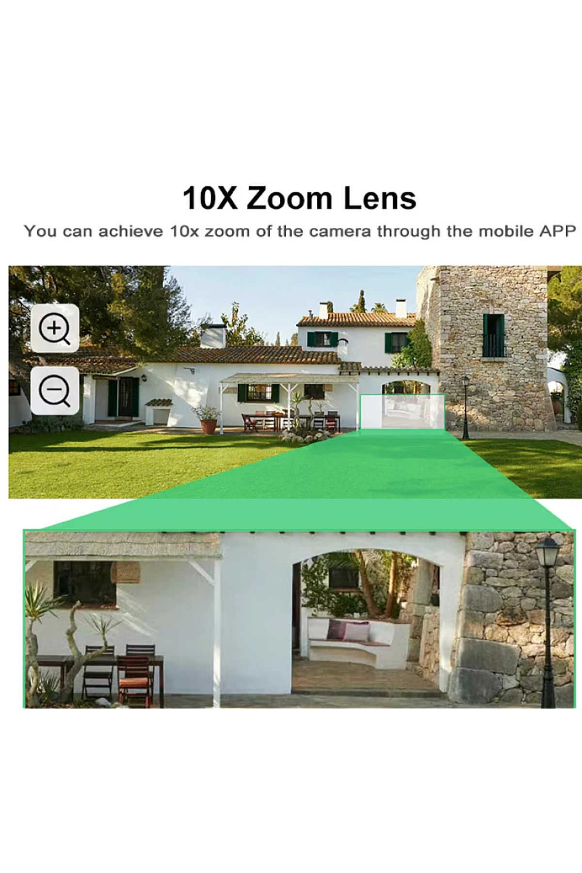 barste-Camera Supraveghere 3 in 1 M145 Tripla 4K 12MP Wireless IP66, rotire si urmarire 6