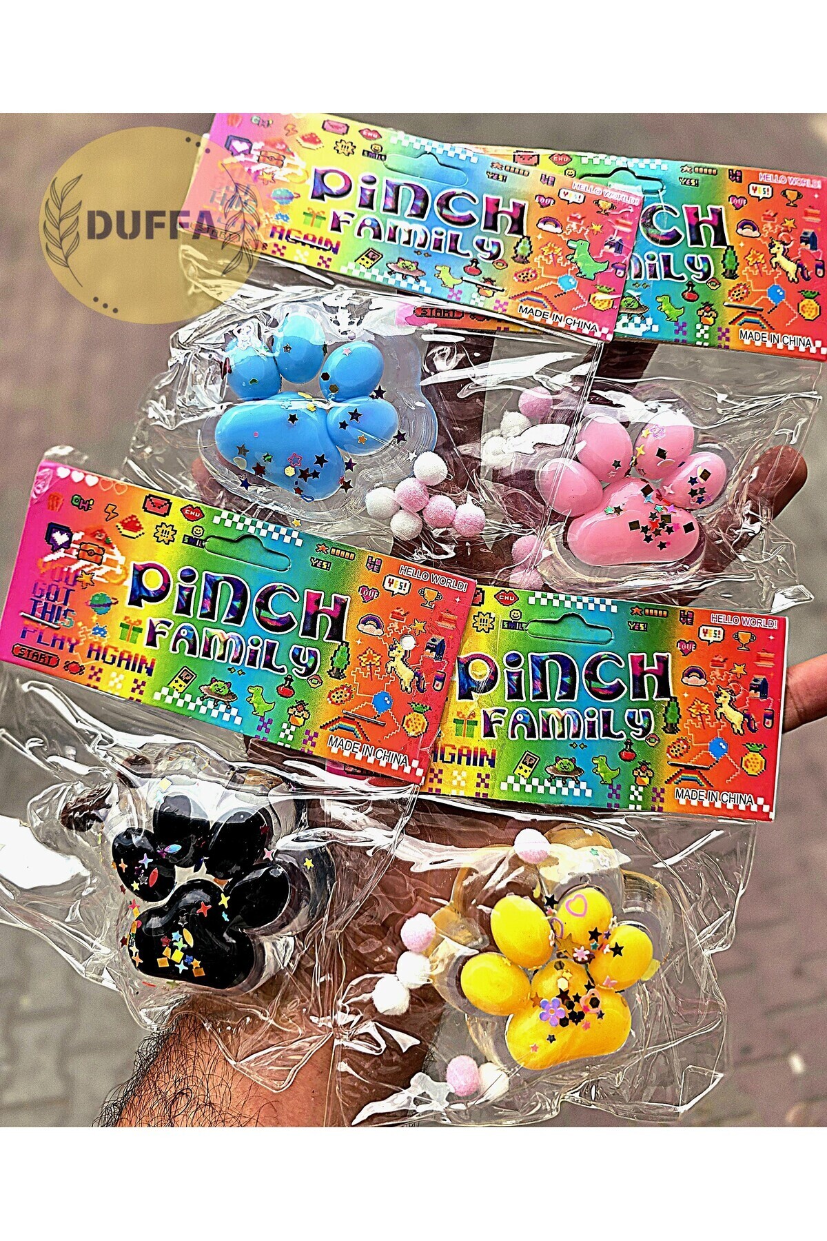 Duffa Pati Sukuşi Oyuncak Squishy Stres Oyuncağı Yumuşacık Jel Oyuncak Taba Sukuşi Pati