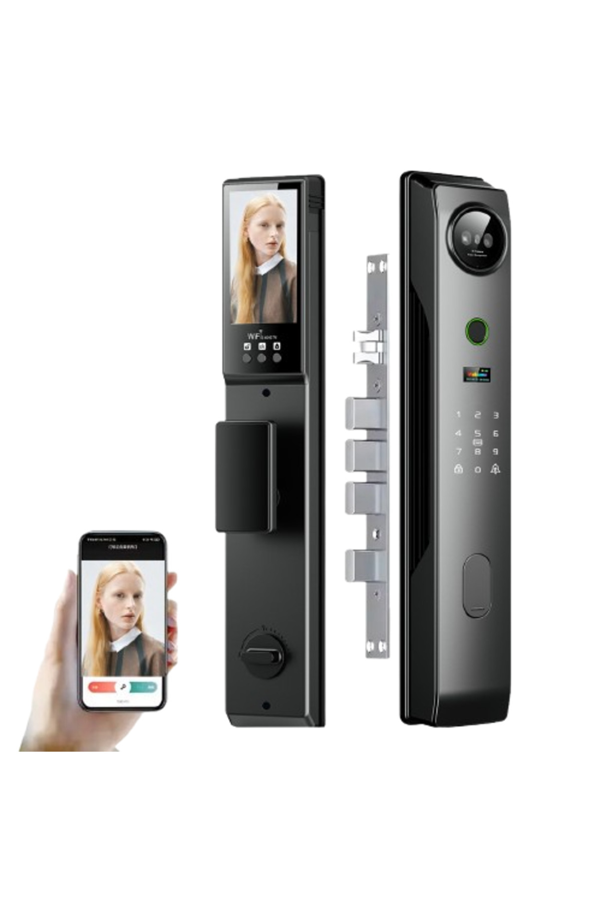 barste-Smart lock with facial recognition, palm, PIN, NFC and app 5