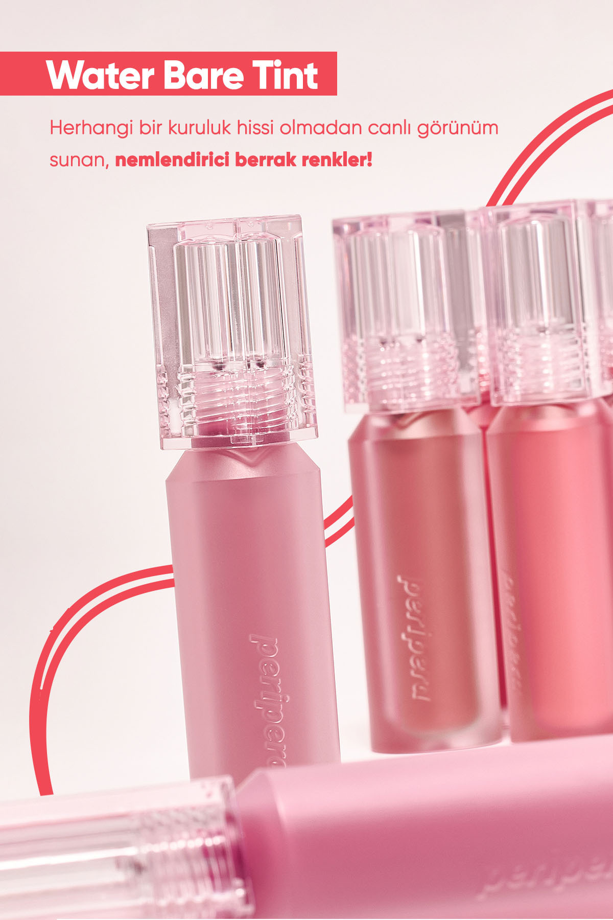 PERIPERA-04 All Right Peach - Natural Tones, Long Lasting and Shiny Tint Peripera Water Bare Tint 8
