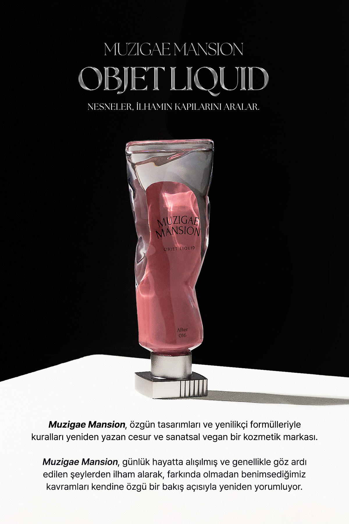 عصاره گل رز، جلوه مخملی، رنگ مرطوب کننده و ماندگار MUZIGAE MANSION Objet Liquid 033 Mocha — قهوه‌ای 111615 — تصویر 8 از 9