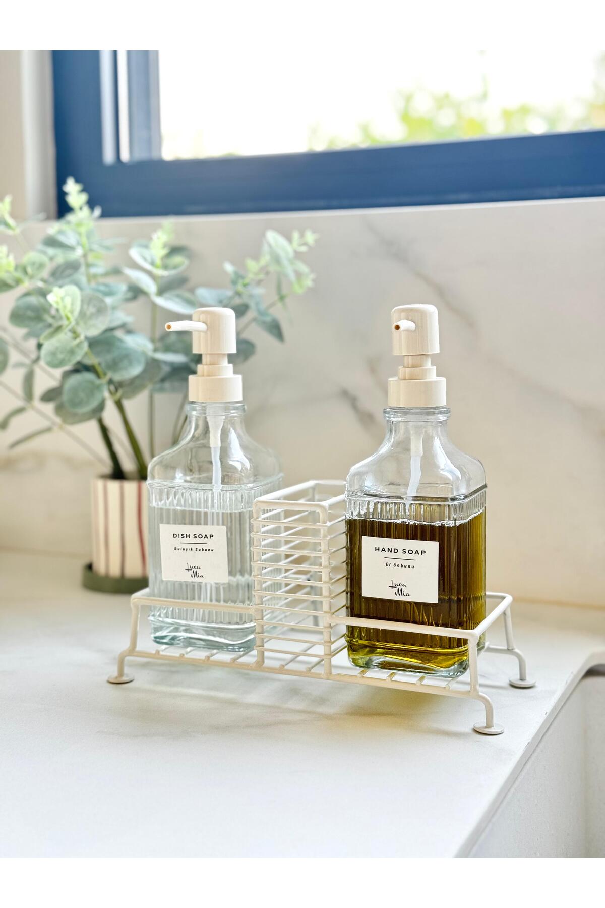 Luce 2-Piece Soap Dispenser White