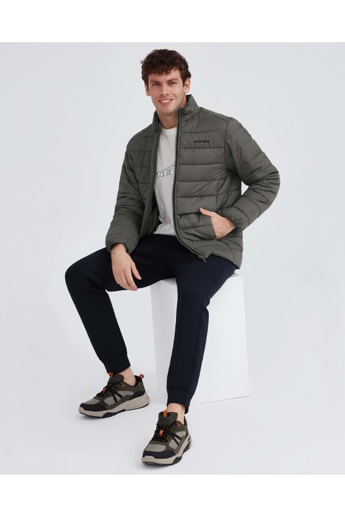 کاپشن مردانه راسته آستین بلند | اسکچرز Skechers S231242 - تصویر 3