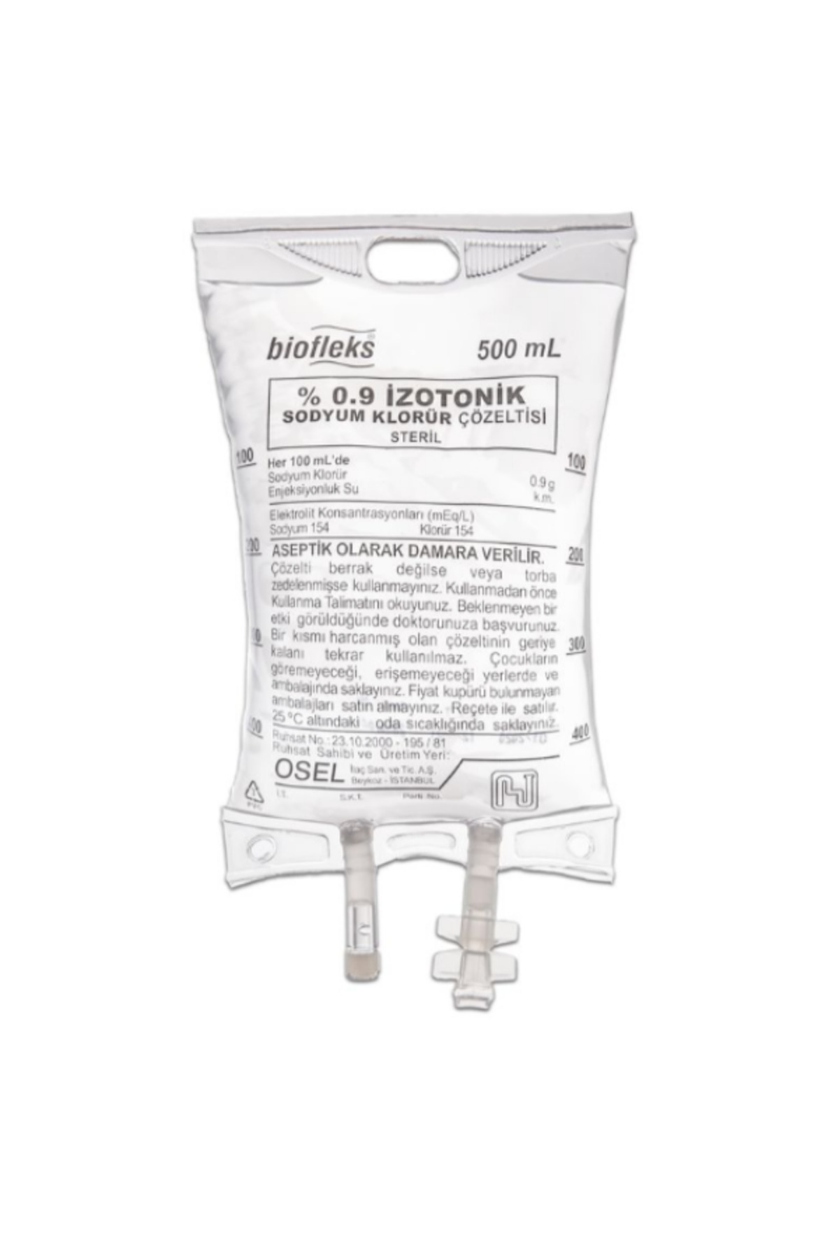 MEDAS LİFE Bioflex %0.9 İzotonik Serum Çözelti 500 ML