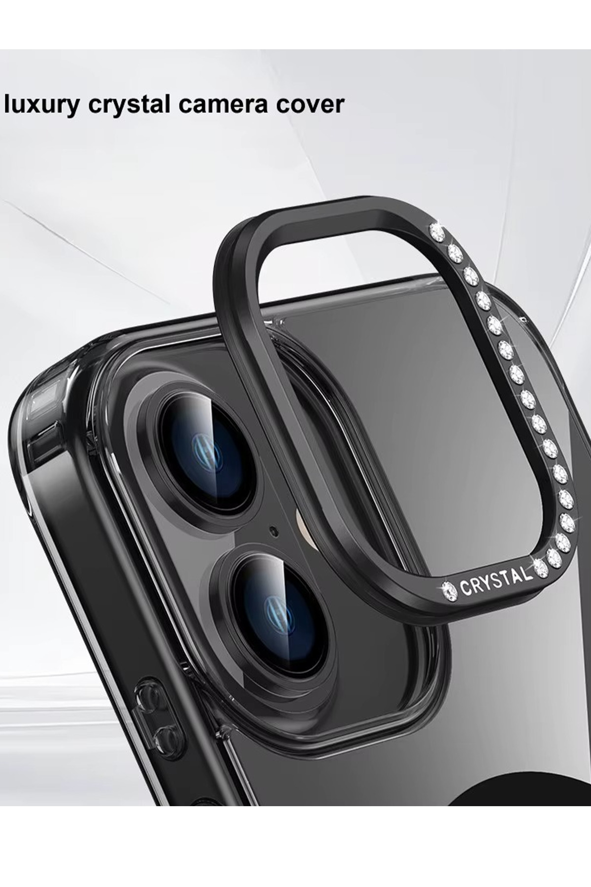 OSG-iPhone 13 and 14 Compatible Premium Case with Stone Camera Frame, Hard and Non-Yellowing Phone Case 2