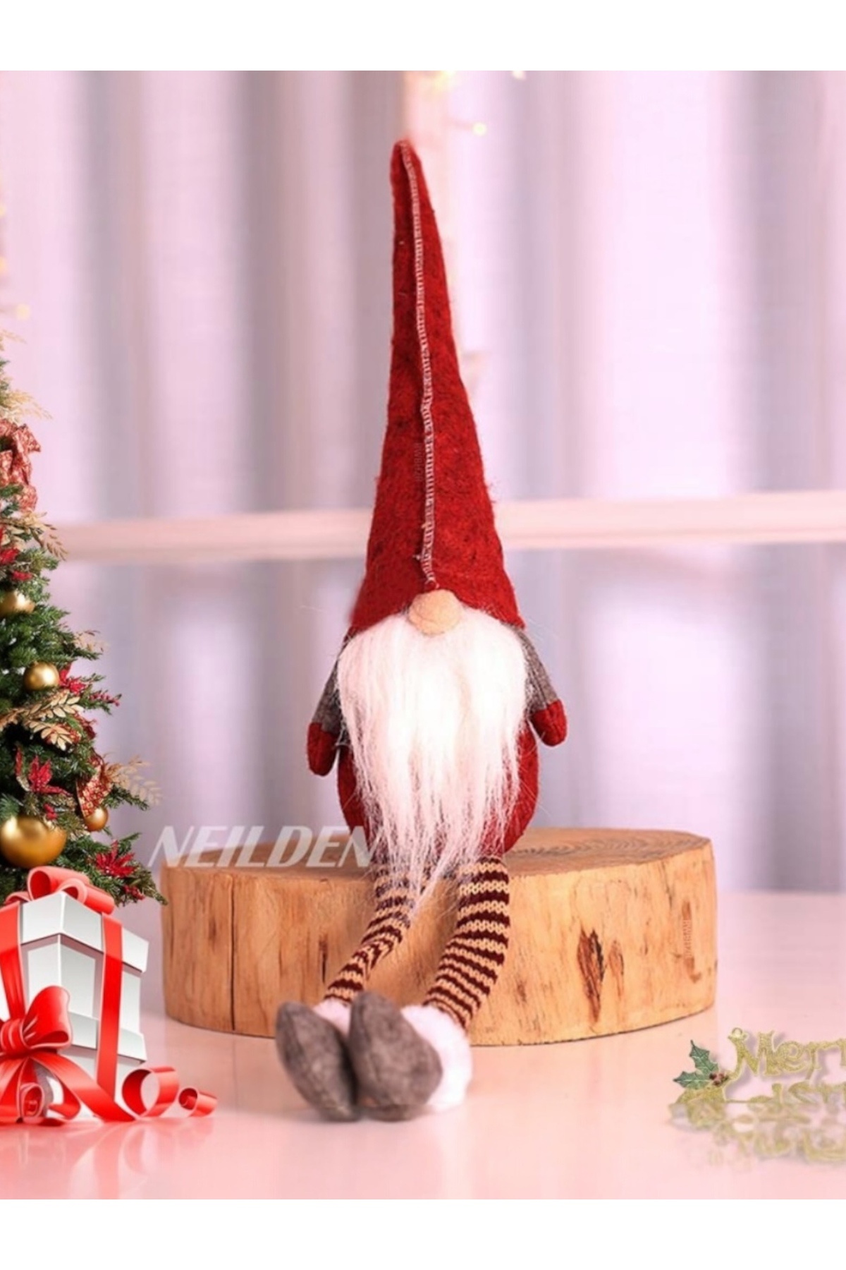 Yenigeldi 1 шт. 35 см довгий капелюх Гном Томте Щасливий гном Новорічна прикраса Декорація для вечірки