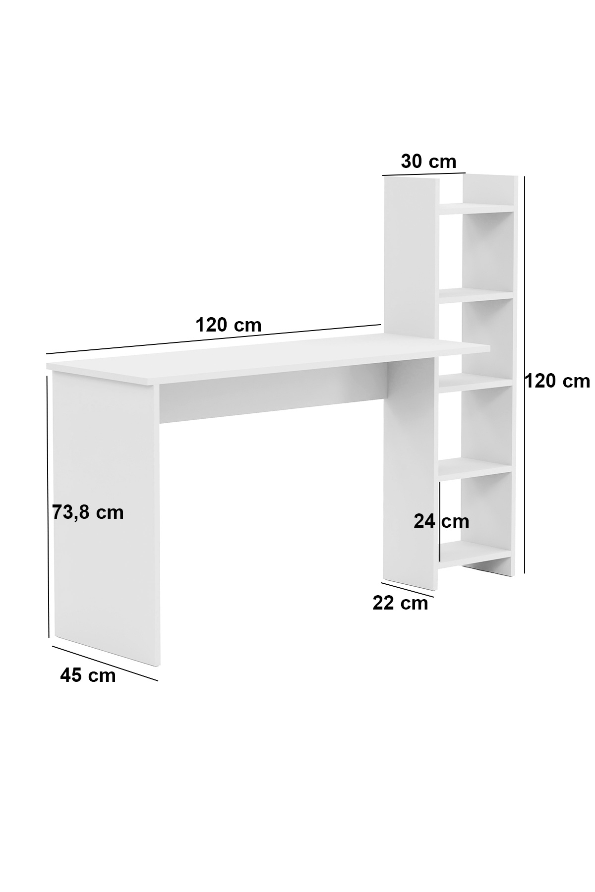 interGO-Working Desk With Bookcase 7