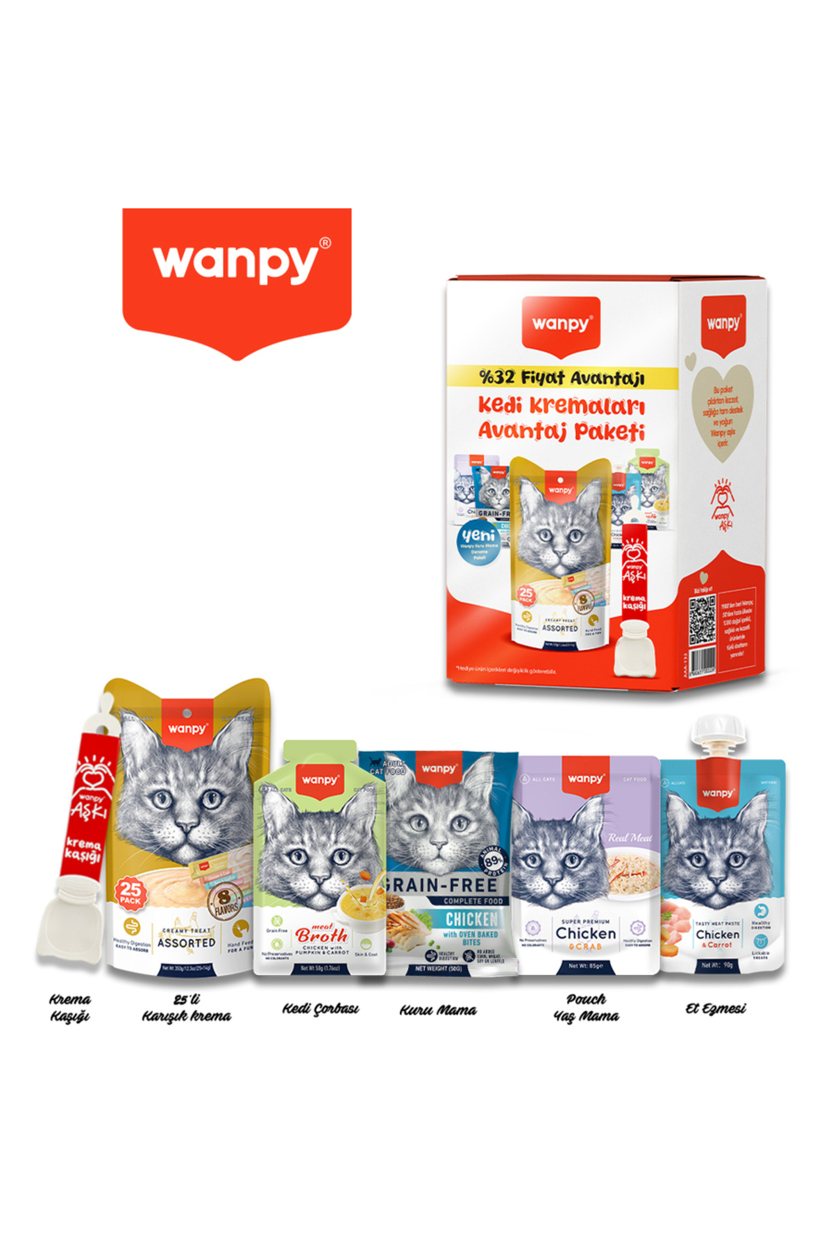 Wanpy Kedi Krema Avantaj Paketi