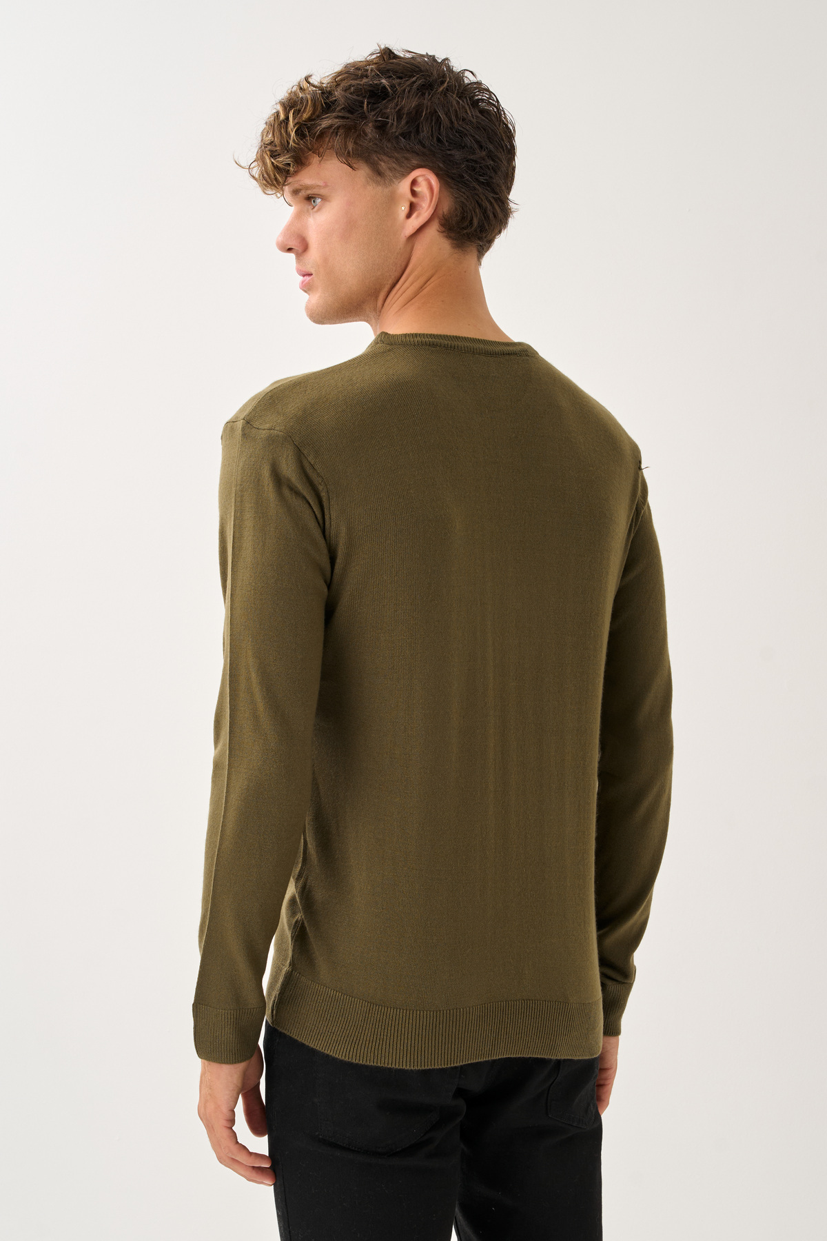 Redline  Valmont Standart Fit Bisiklet Yaka Triko Kazak - Görsel 5