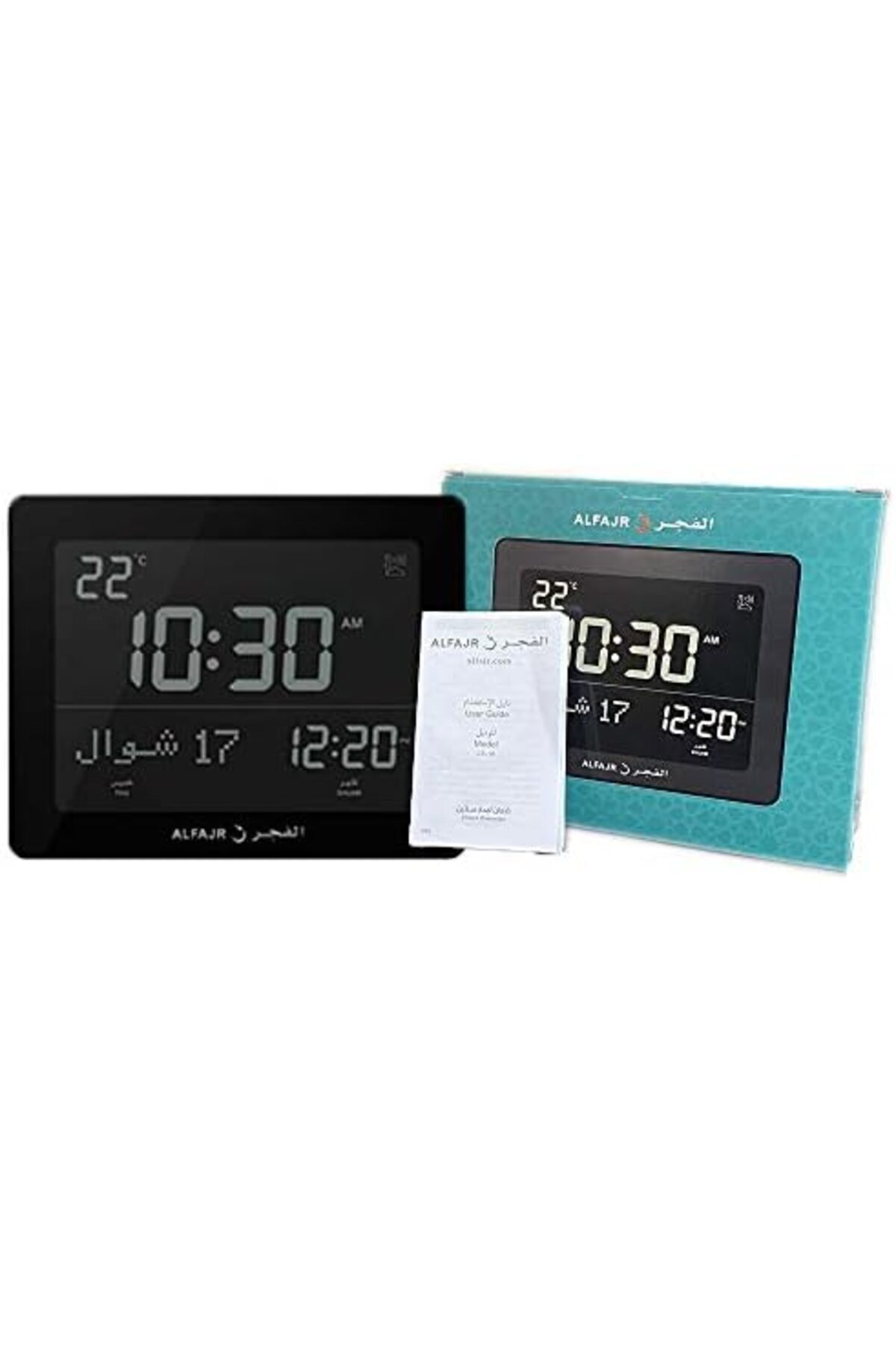 ALFAJR-Azan Clock CF-19 Black- Automatic Athan Five Times in 5 Different Voices - Simplified Manual 2