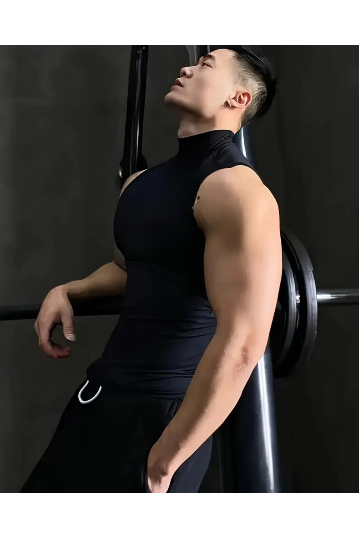 Genel Markalar Yarim Boğaz Sıfır Kol Futbol Body-Fitness Body & Egzersiz Body - Boğazli Sıfır Kol Basketbol Body görsel 4