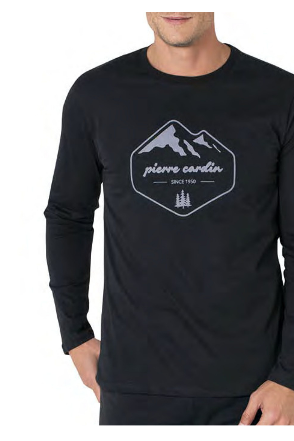 ست پیژامه و لباس خواب مردانه طرح دار فاق نرمال آستین بلند | پیر کاردین Pierre Cardin VRP.C.P60.E97.Y01 - تصویر 5