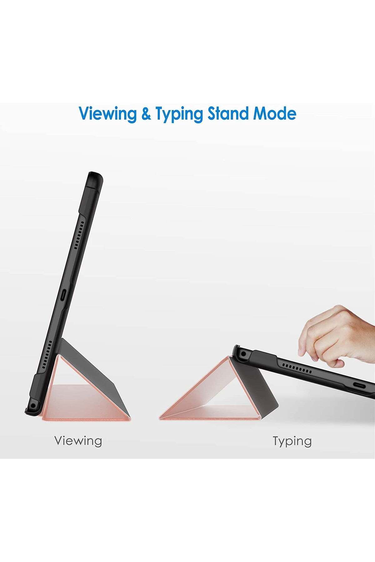 SIGLOO-UltraSlim stand case for Samsung Galaxy Tab A9 8.7 inches with sleep wake up function golden 3