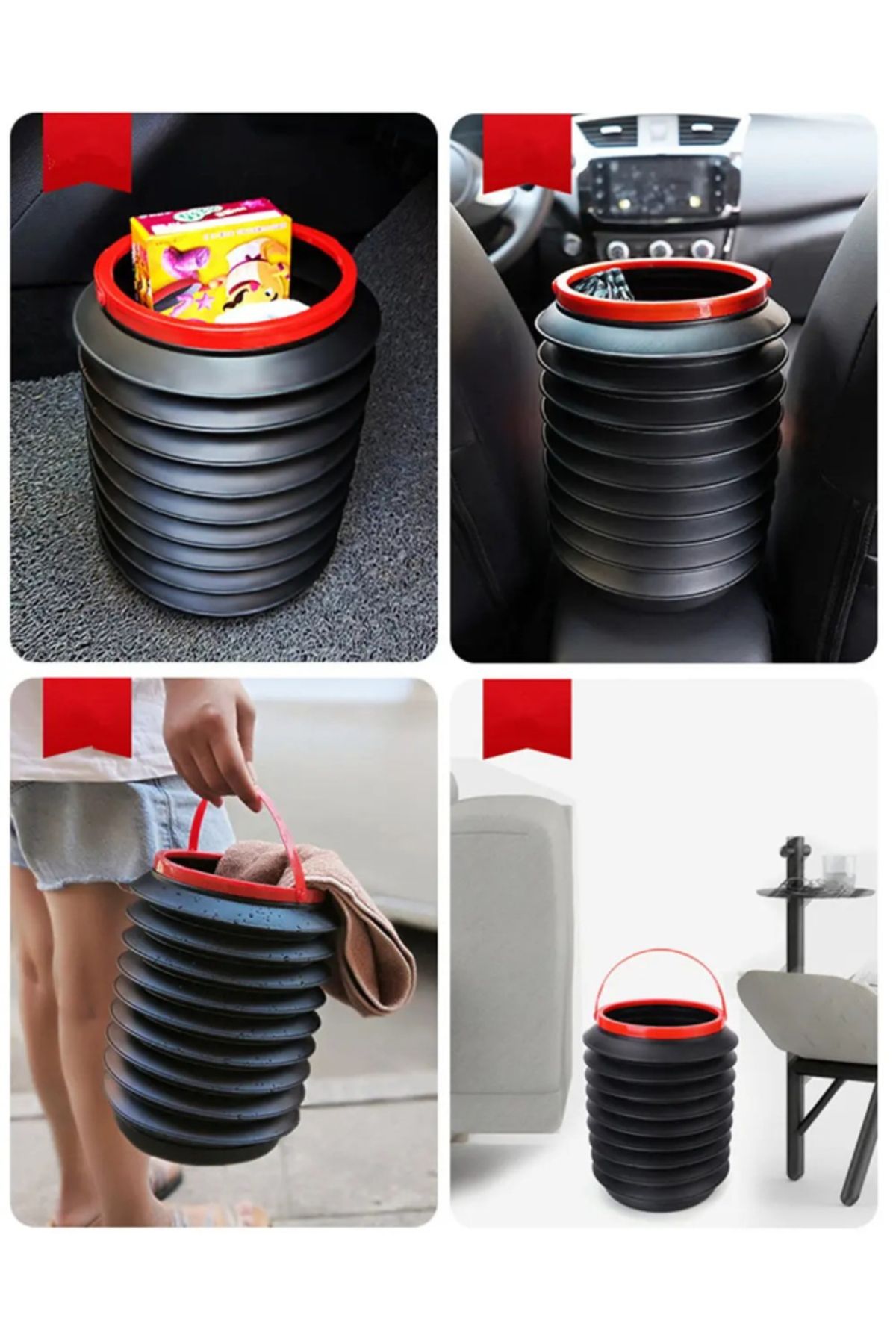 TTT-Multi-Purpose Foldable In-Car Bucket 4