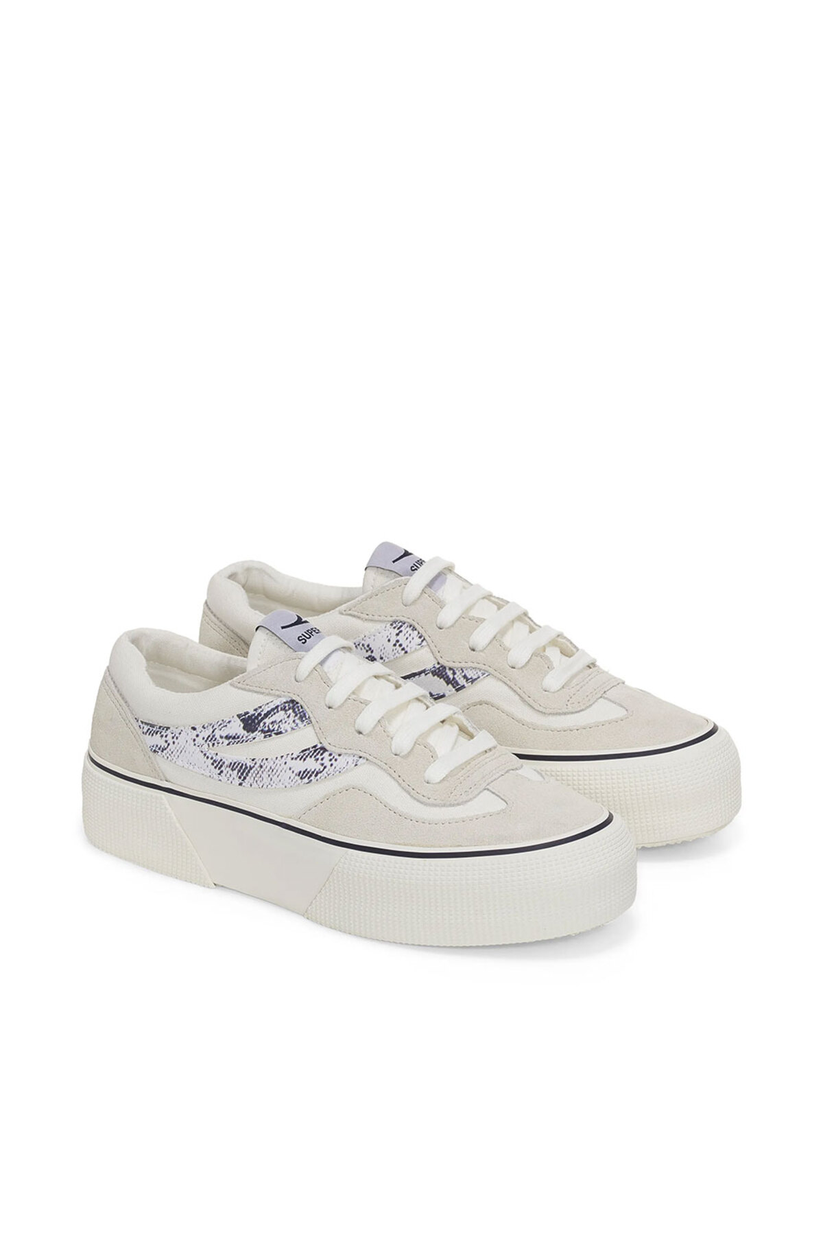 Superga  3041 REVOLLEY SNAKE Kadın Beyaz Sneaker S2132VW-ABE - Görsel 2