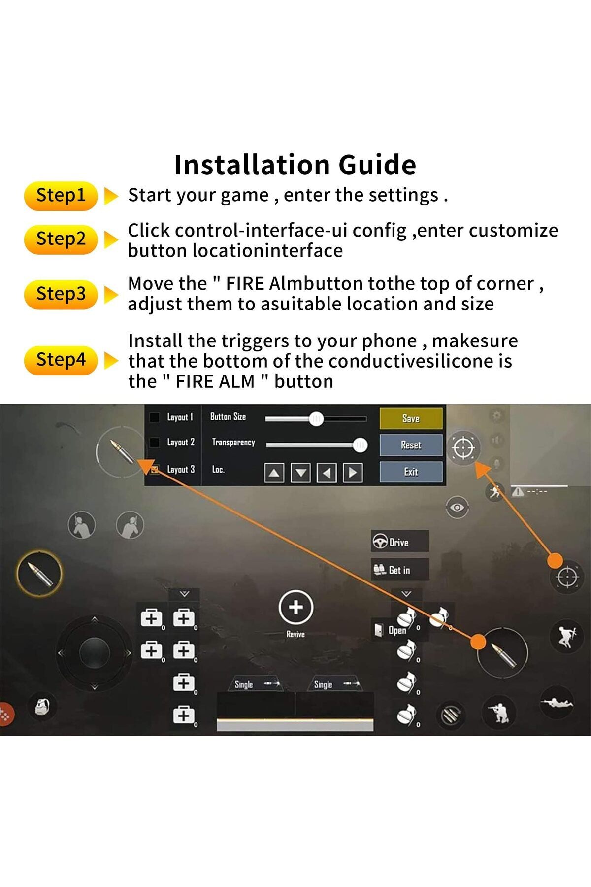 erorex-إصدار ترقية مشغل وحدة تحكم لعبة Pubg Mobile مشغل لعبة Pubg Mobile ذو حساسية مزدوجة للتصويب و 7