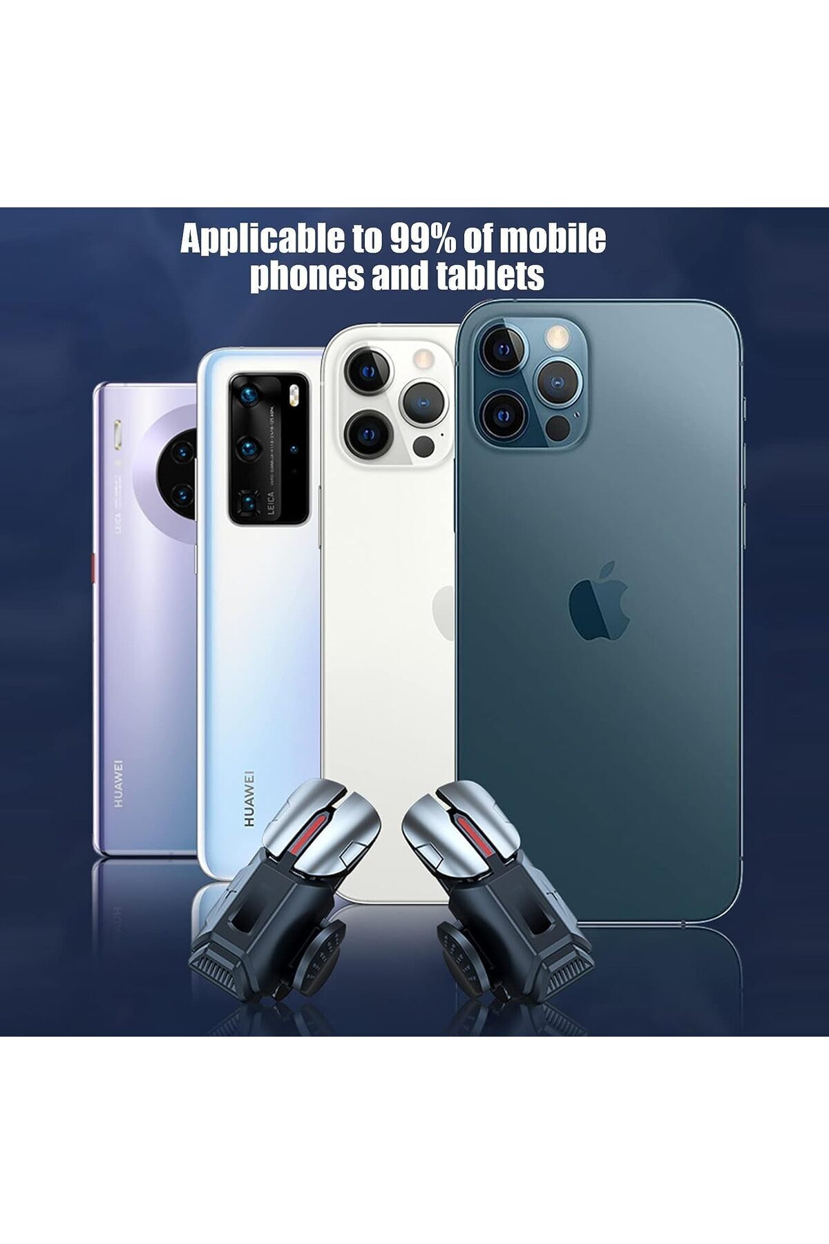 erorex-وحدة تحكم ببجي موبايل 6 Trigger وحدة تحكم ألعاب الجوال Pubg 6 Trigger Mobile Triggers 6 Fingers 5