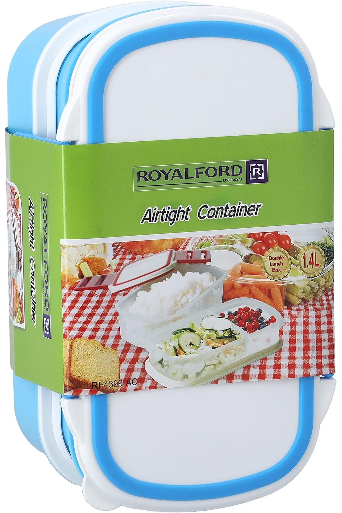 erorex-Airtight Lunch Box 2 Layer Portable & Practical Lunch Box Student Lunch Box Thicklayer Compartment 5