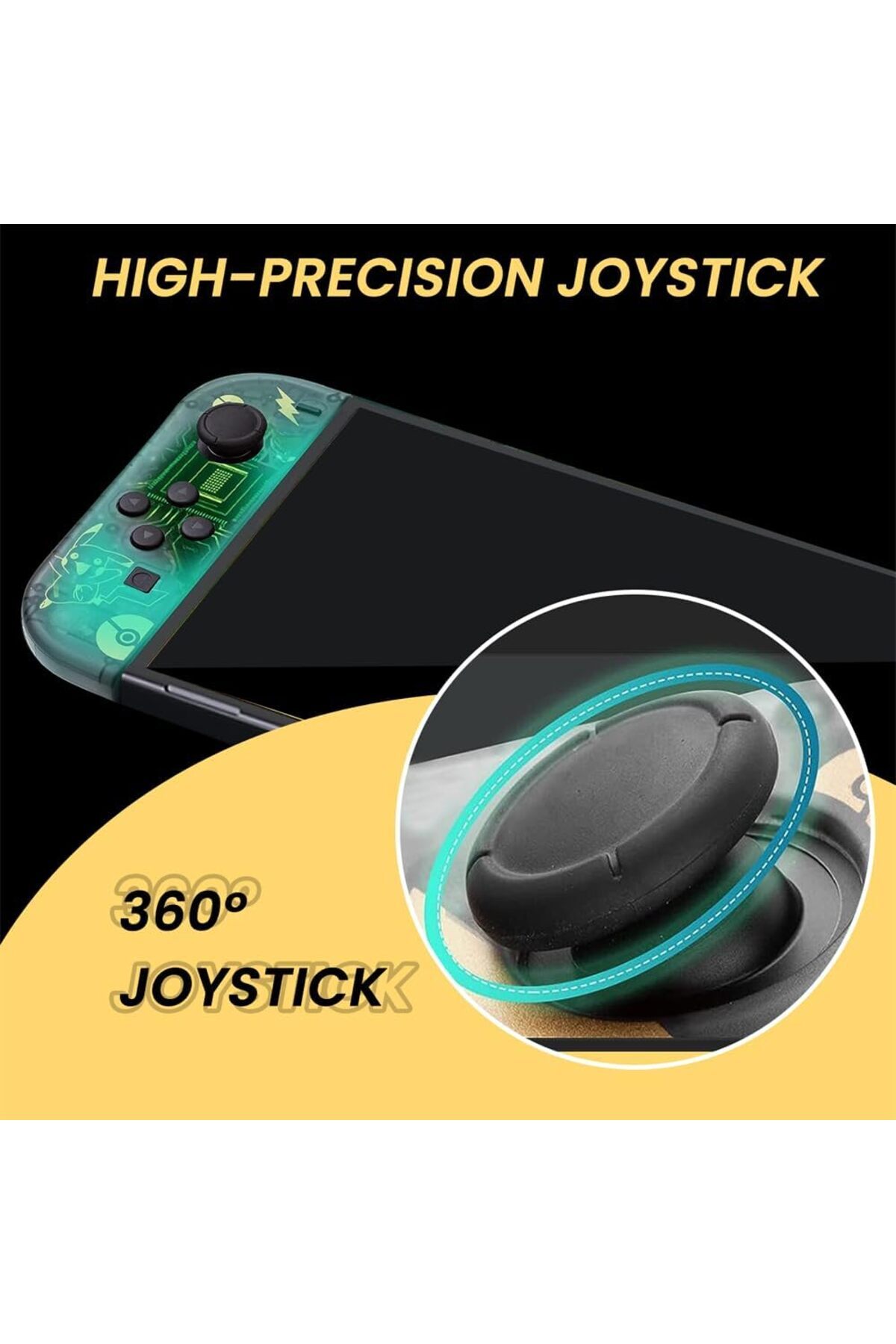 erorex-وحدة تحكم Joy Con متوافقة مع لوحة تحكم لاسلكية بديلة لوحدة تحكم Joycon يسار يمين 2