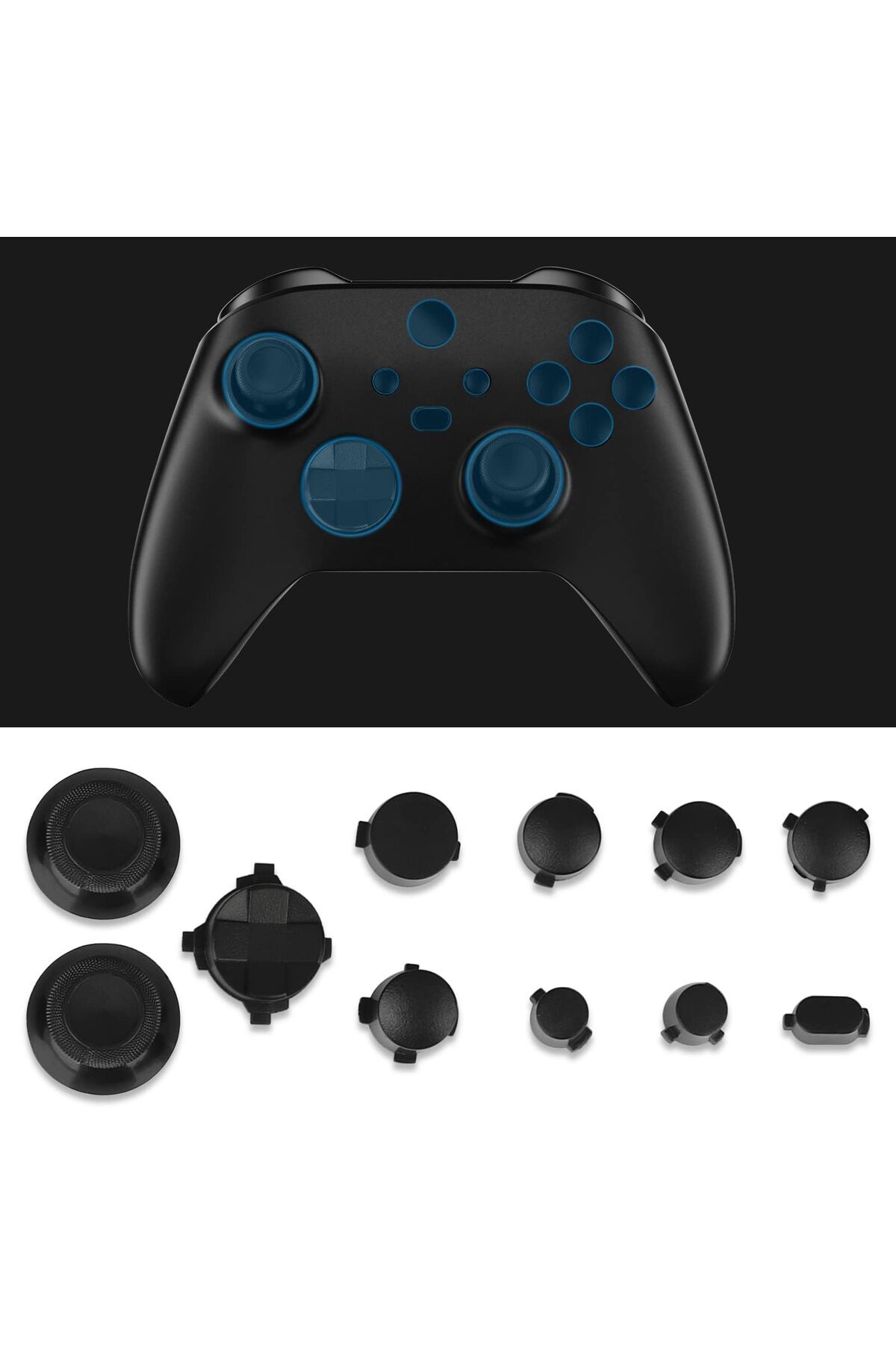 erorex-Replacement Bumper Triggers Full Button Dpad Rt Lt Rb Lb Abxy Guide Buttons T6 T8 Screwdrivers 3
