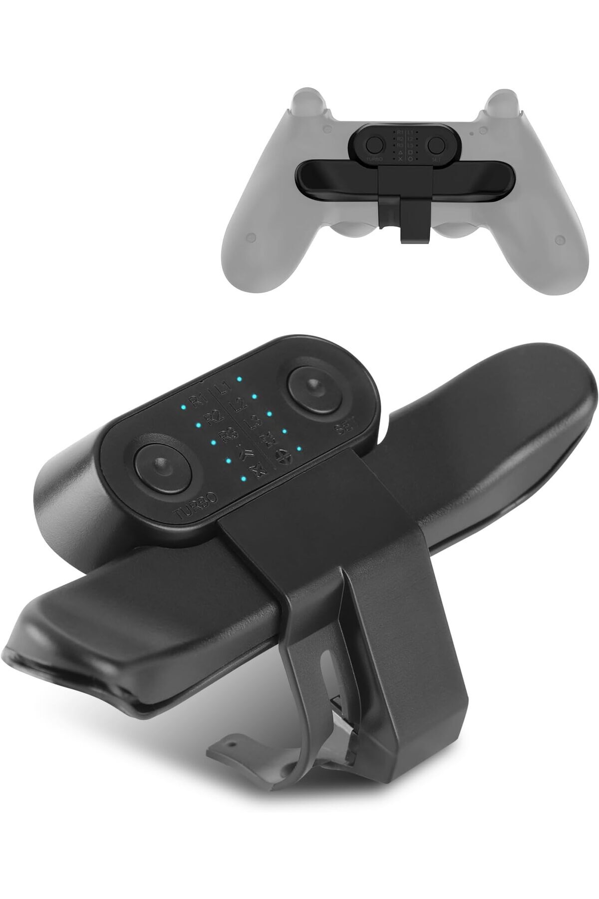 erorex-ملحقات وحدة تحكم PS4 المزودة بزر خلفي مكون من 10 مفاتيح، ملحقات وحدة تحكم PS4 تدعم التوصيل والتشغيل بتقنية Turbo 1