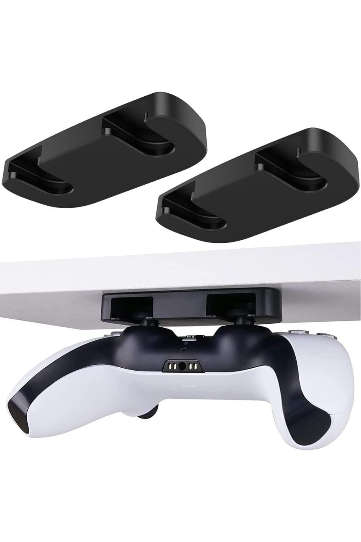 erorex-حامل طاولة للتحكم في جهاز PS5 وPS4 بدون عصا حفر، حامل وحدة تحكم مثبت أسفل المكتب 1