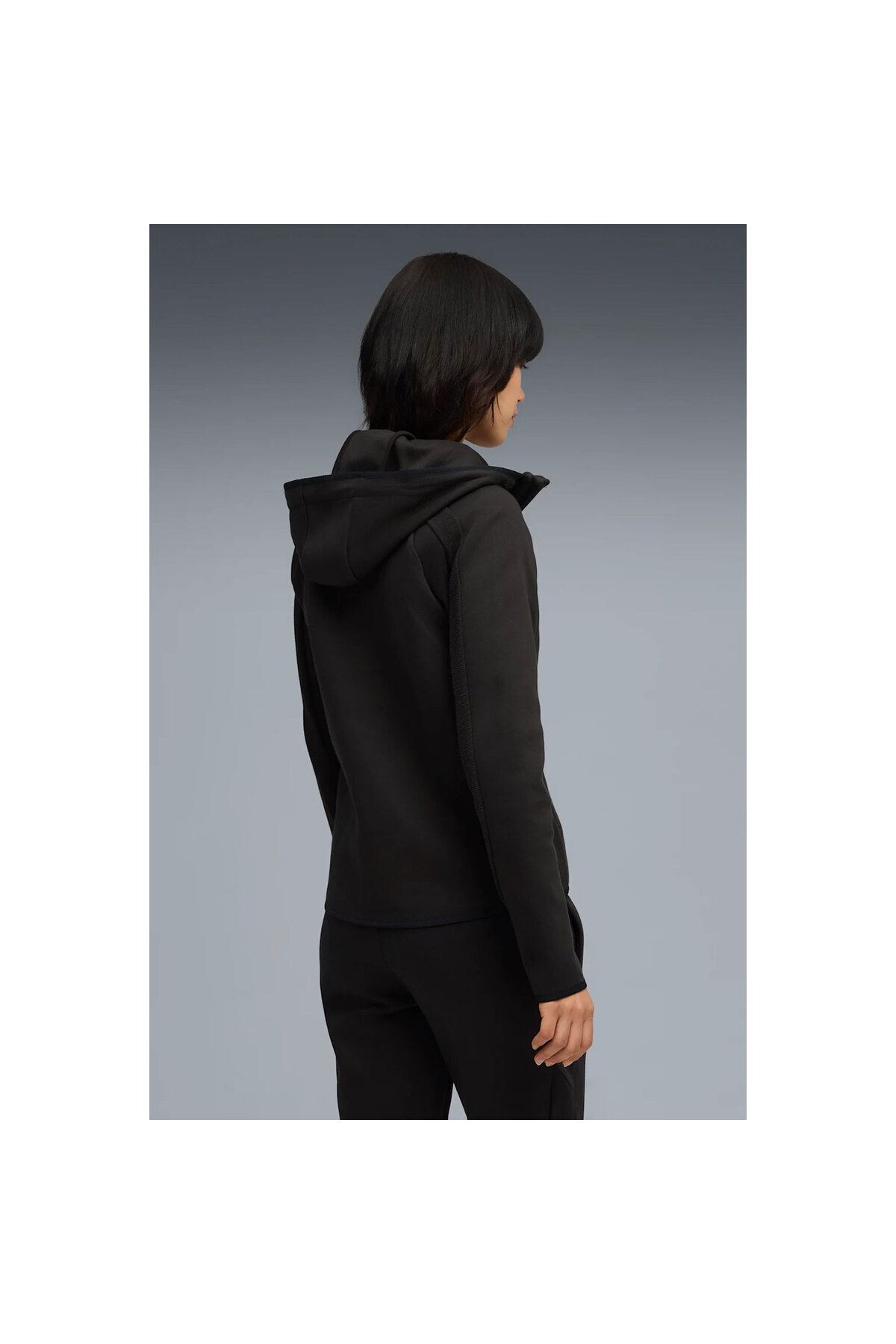 Puma EVOSTRIPE Full-Zip Hoodie Kadın Siyah Sweatshirt 68814101 görsel 2