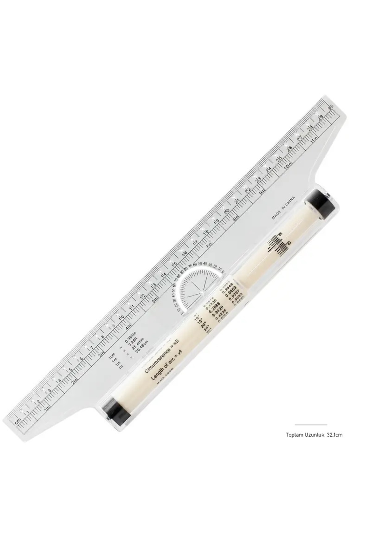 Sanathobi-Angle Parallel Ruler, Rolling Ruler, Scale Parallel Ruler, Sine-Cosine, Rolling Ruler 30cm 1