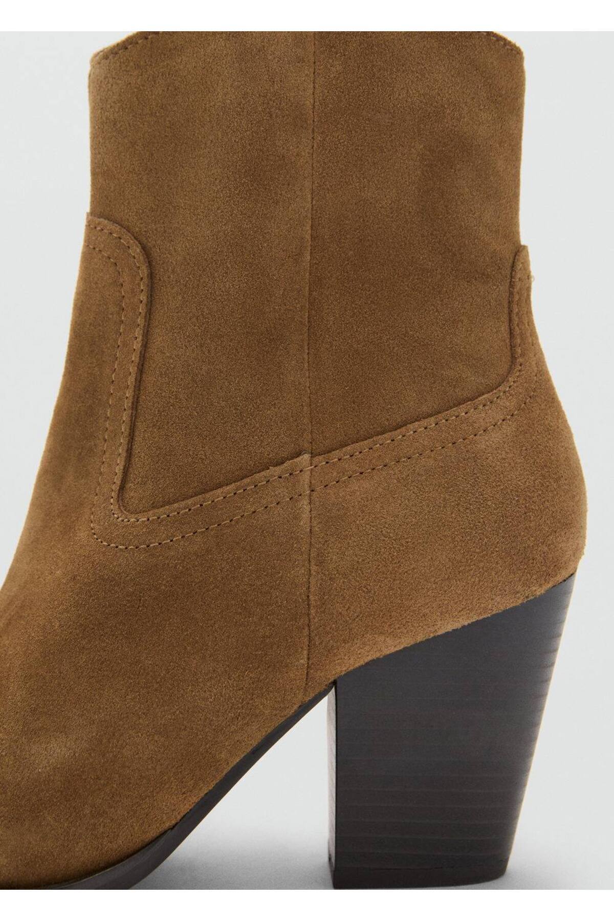 نیم بوت مچی جیر پاشنه بلوکی مانگو