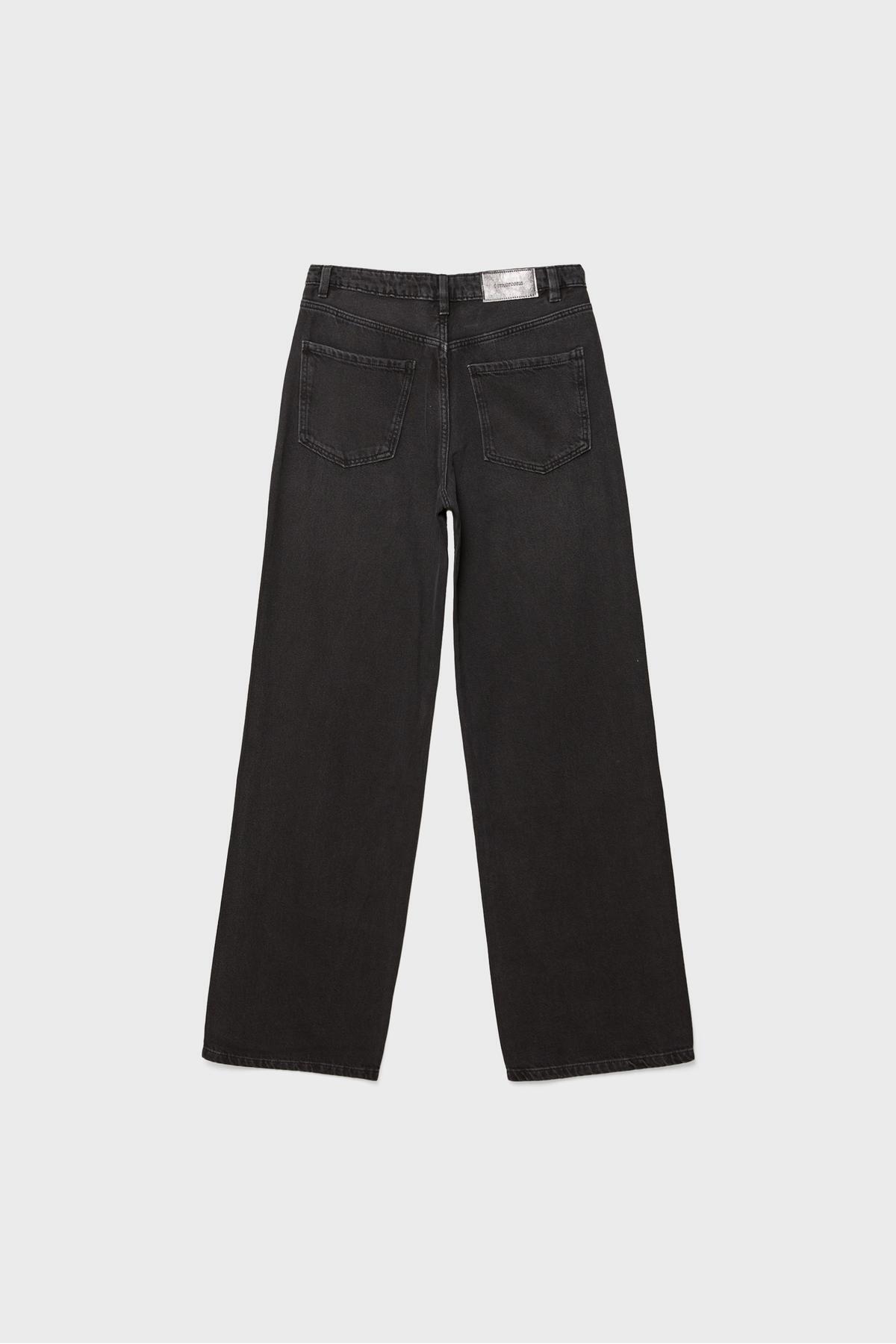 Stradivarius  Işıltılı Straight Fit Jeans - Görsel 7