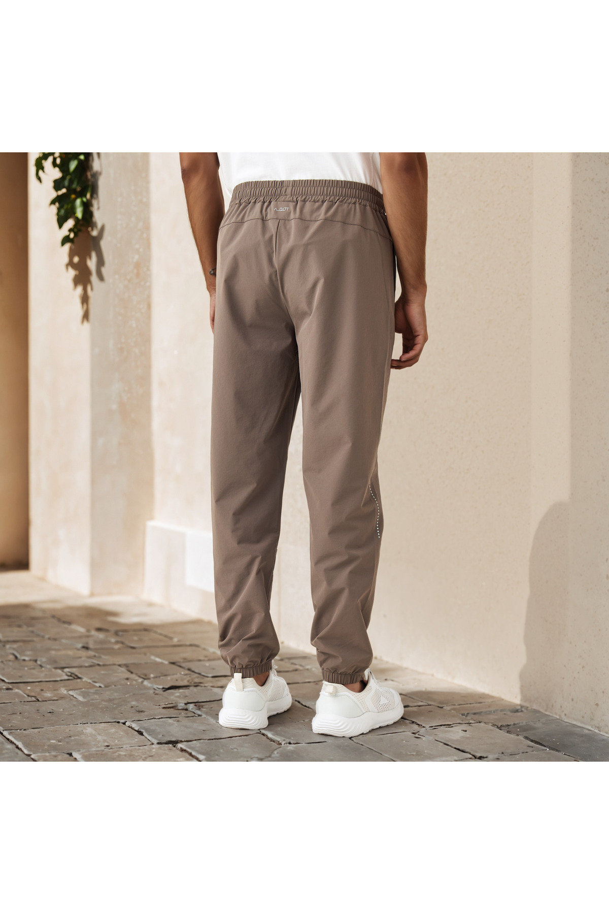 Adot-Regular Fit Joggers with Pockets 3
