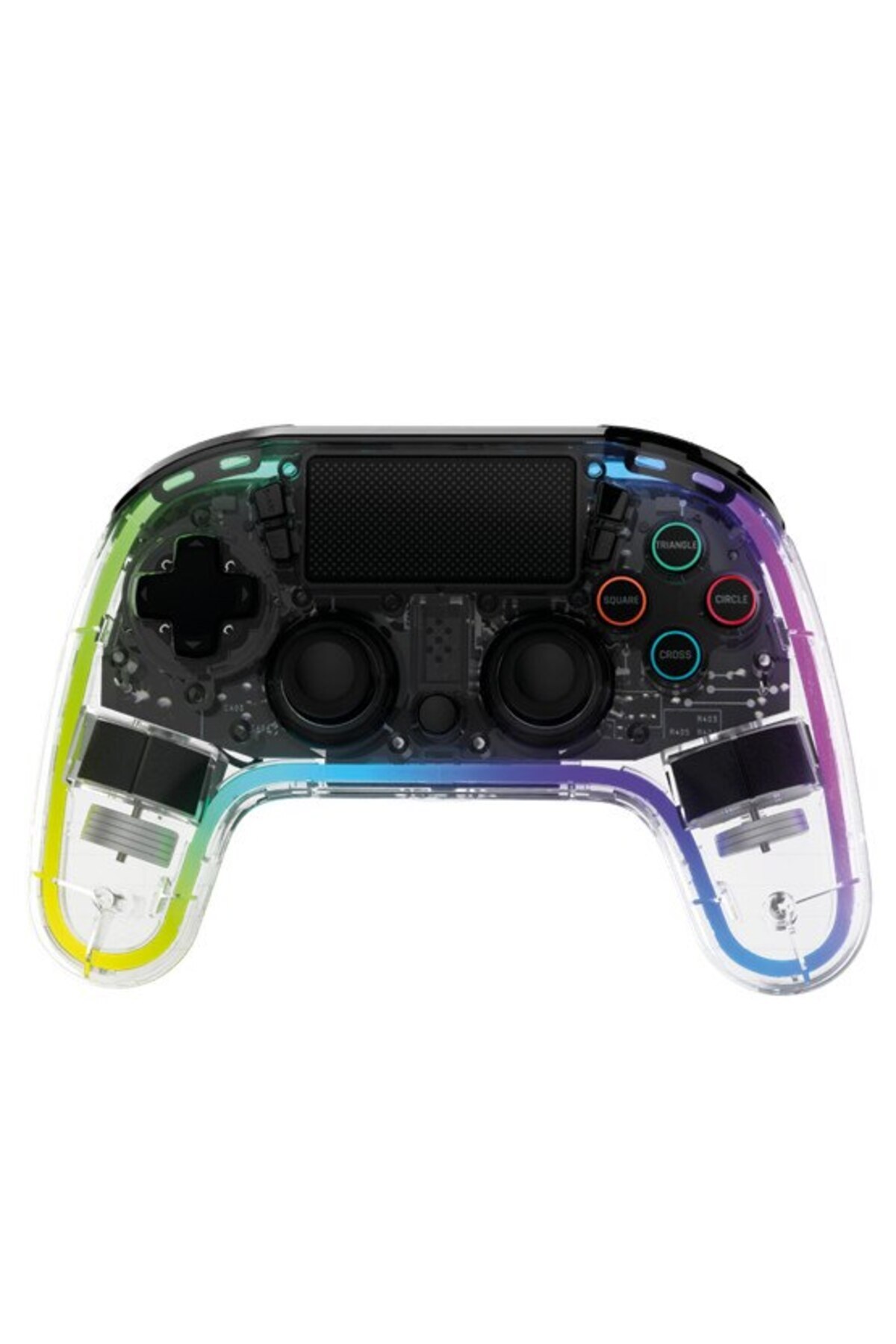 SNAKEBYTE-GamePad RGB 4 Wireless Controller for PS4 - Transparent 4