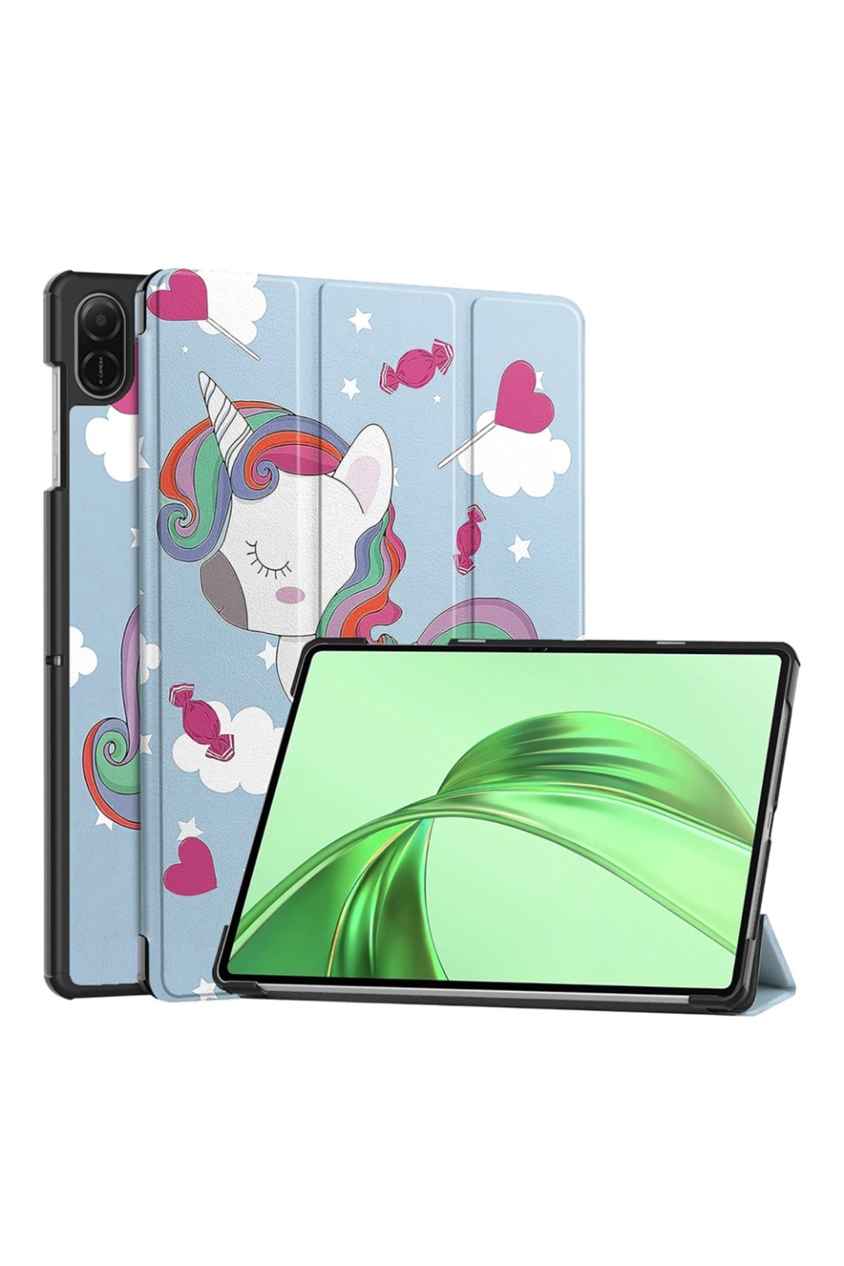 SKYDDAR INNOVATION-Tablet case for Honor Pad X8a, with Multi-Angle stand, FoldPro, Unicorn, set with sticker 1