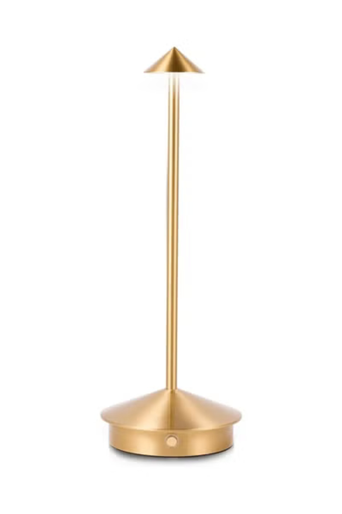 Taimi-Pack of 2 Wireless Touch Table Lamp Dimmable Rechargeable 3 Color LED Desk Lamp,Gold 2