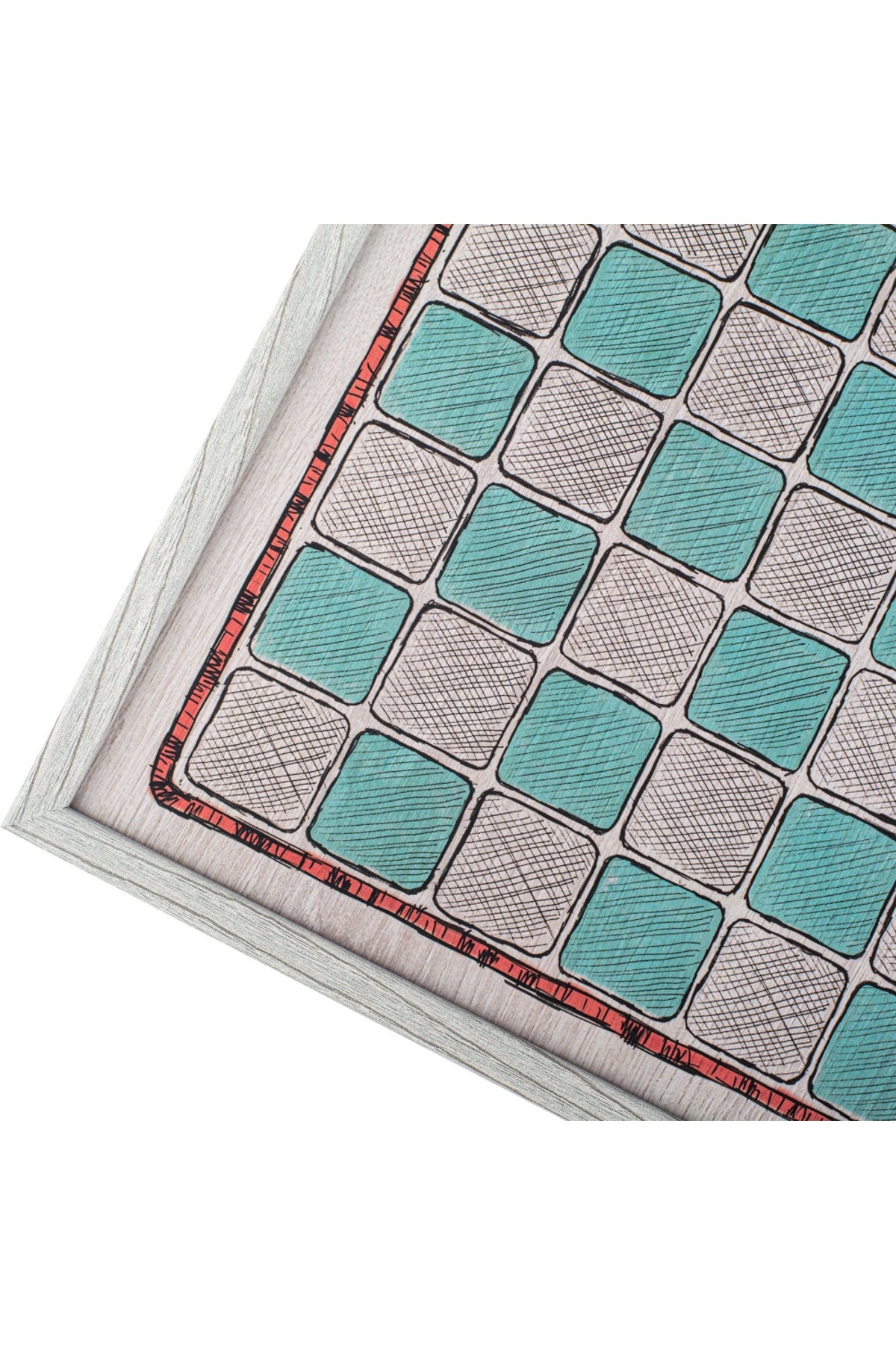 Manopoulos-Combined game 4 in 1, colorful hand drawing - Chess / Backgammon / Ludo / Snake 8