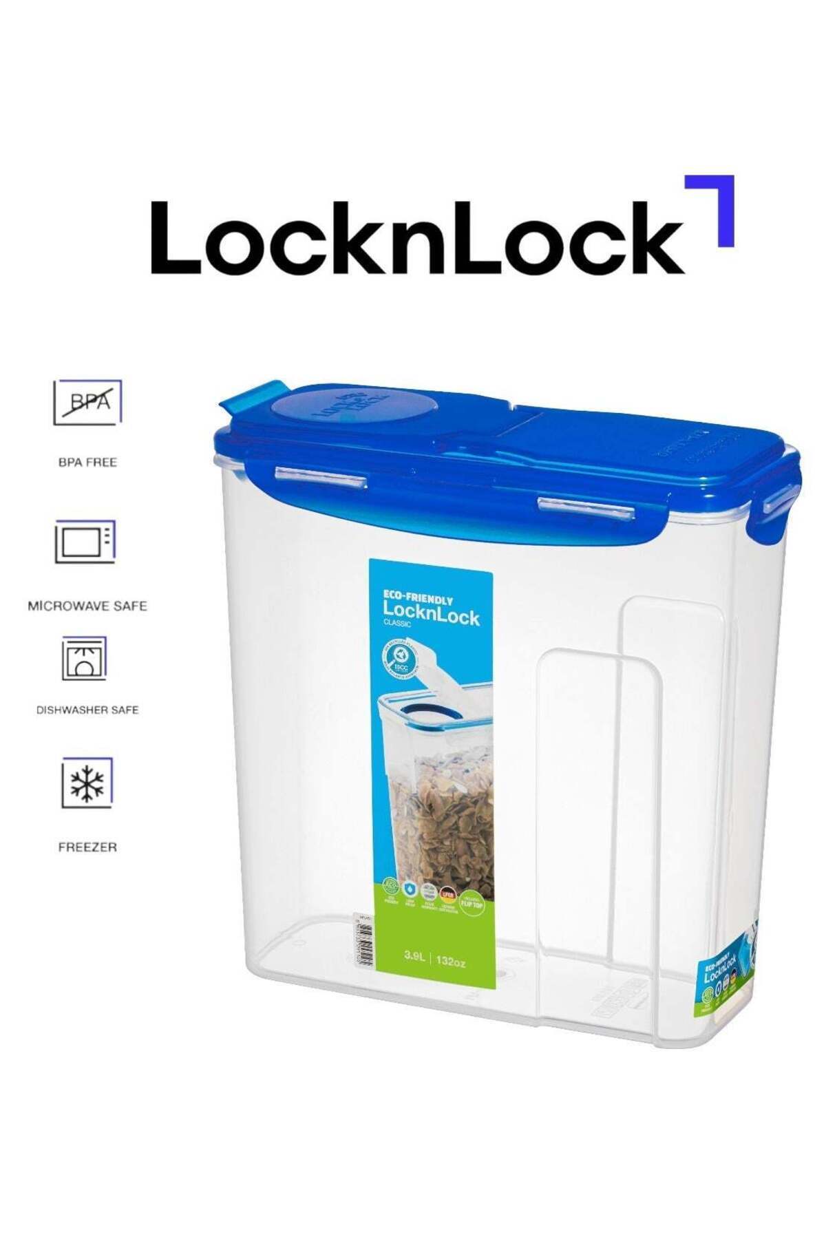 Generic-LOCK & LOCK LocknLock 3.9L Cereal Dispenser â€“ Airtight, BPA-Free Container with Patented Locking 1