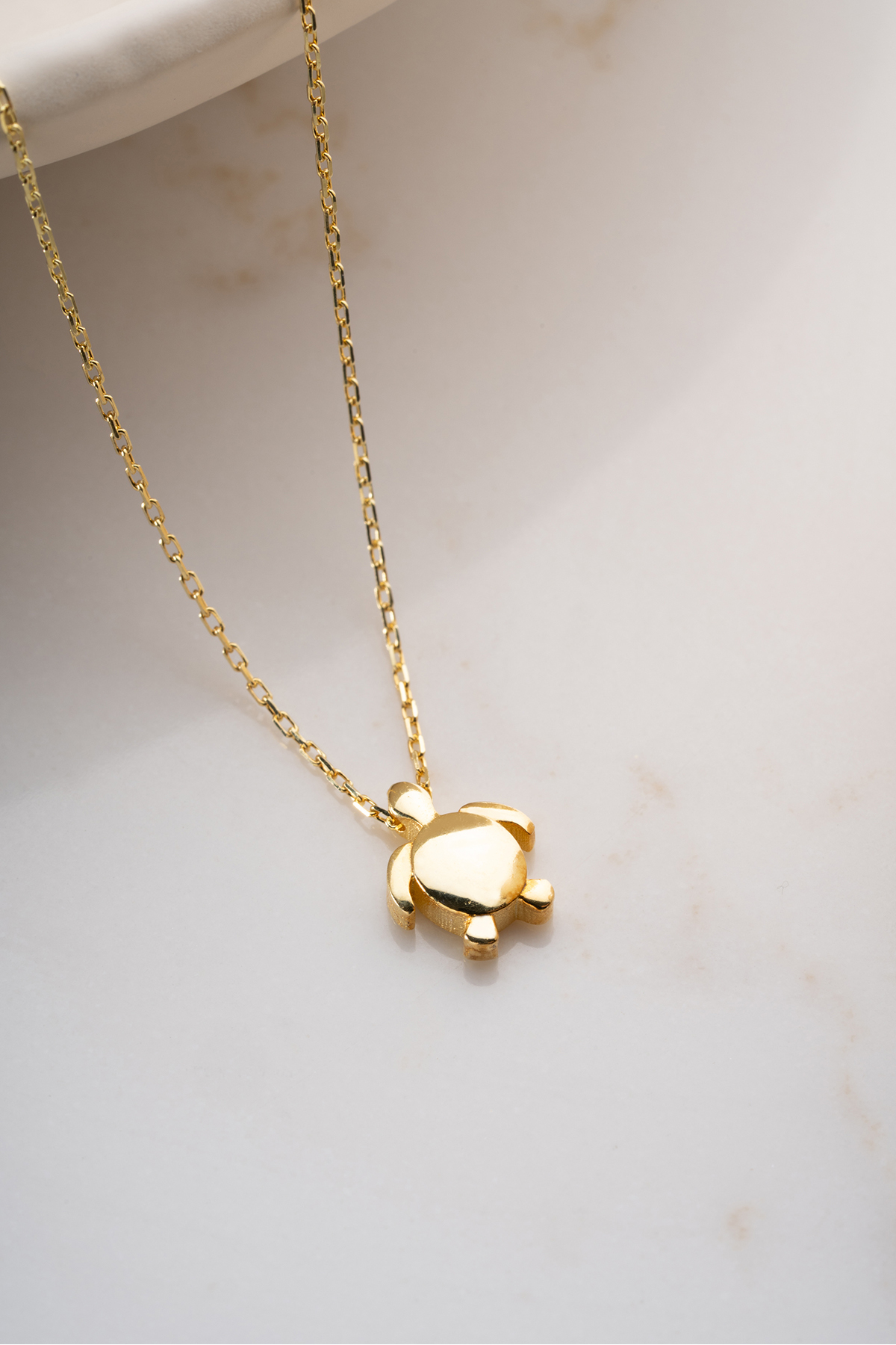 Silvano Jewelry 925 Ayar Gümüş Kaplumbağa Kolye görsel 5