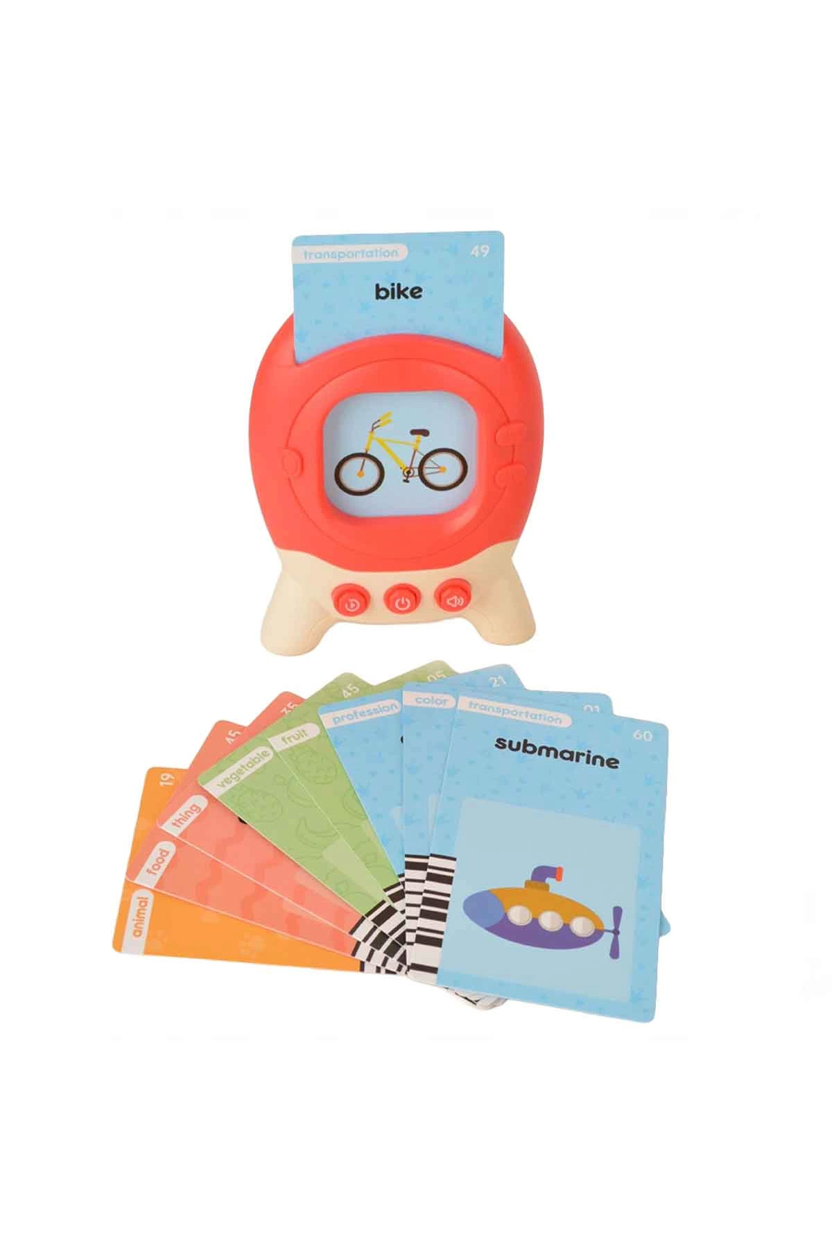 NEWBRENDHOME Öğretici Eğitici Oyuncaklar Öğretici İngilizce Konuşan Flash Kartlar Kız Erkek Çocuk Oyuncak fotoğrafı 3 (önizleme)